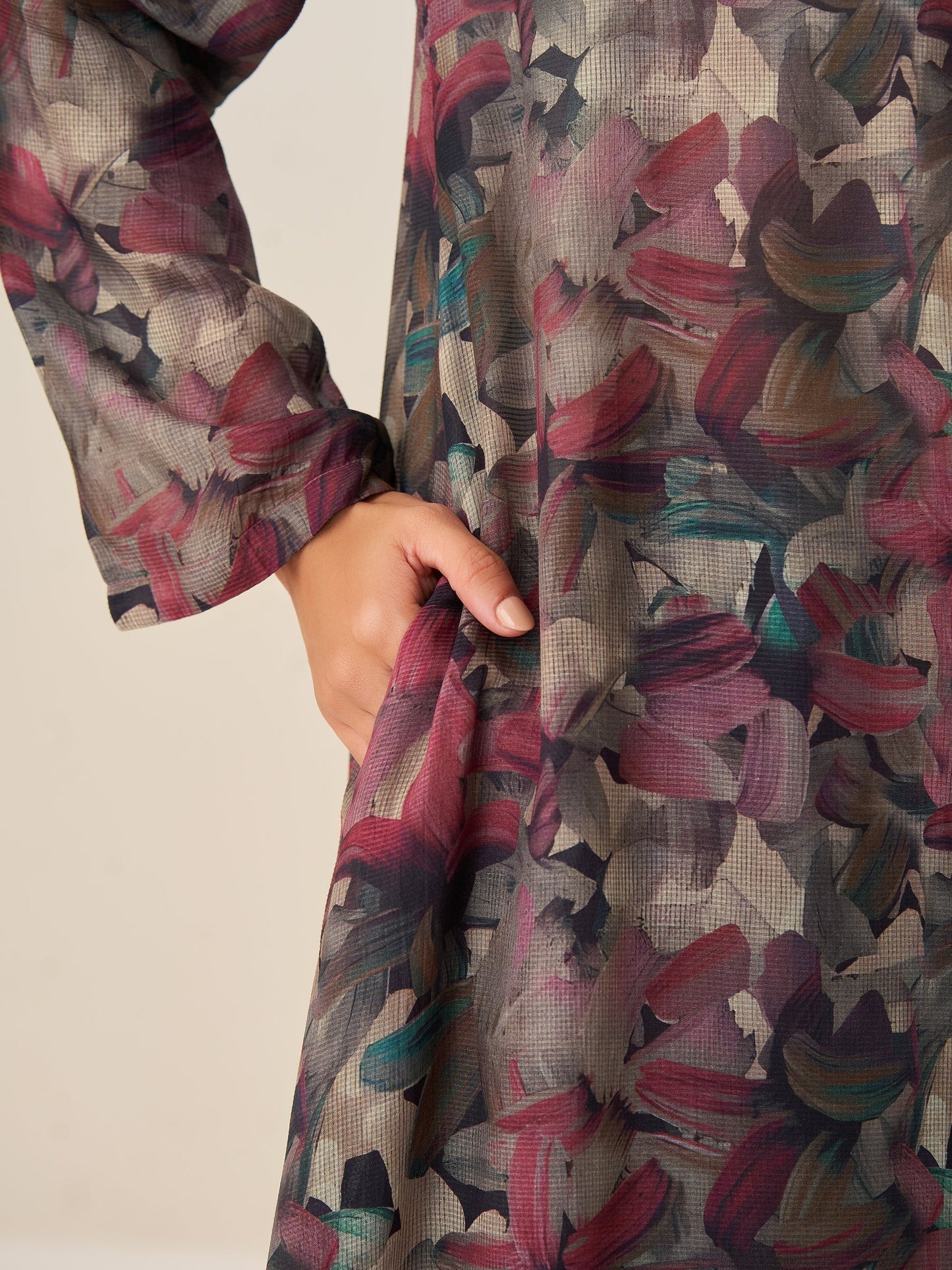 Trendy Digital Print Tunic Top