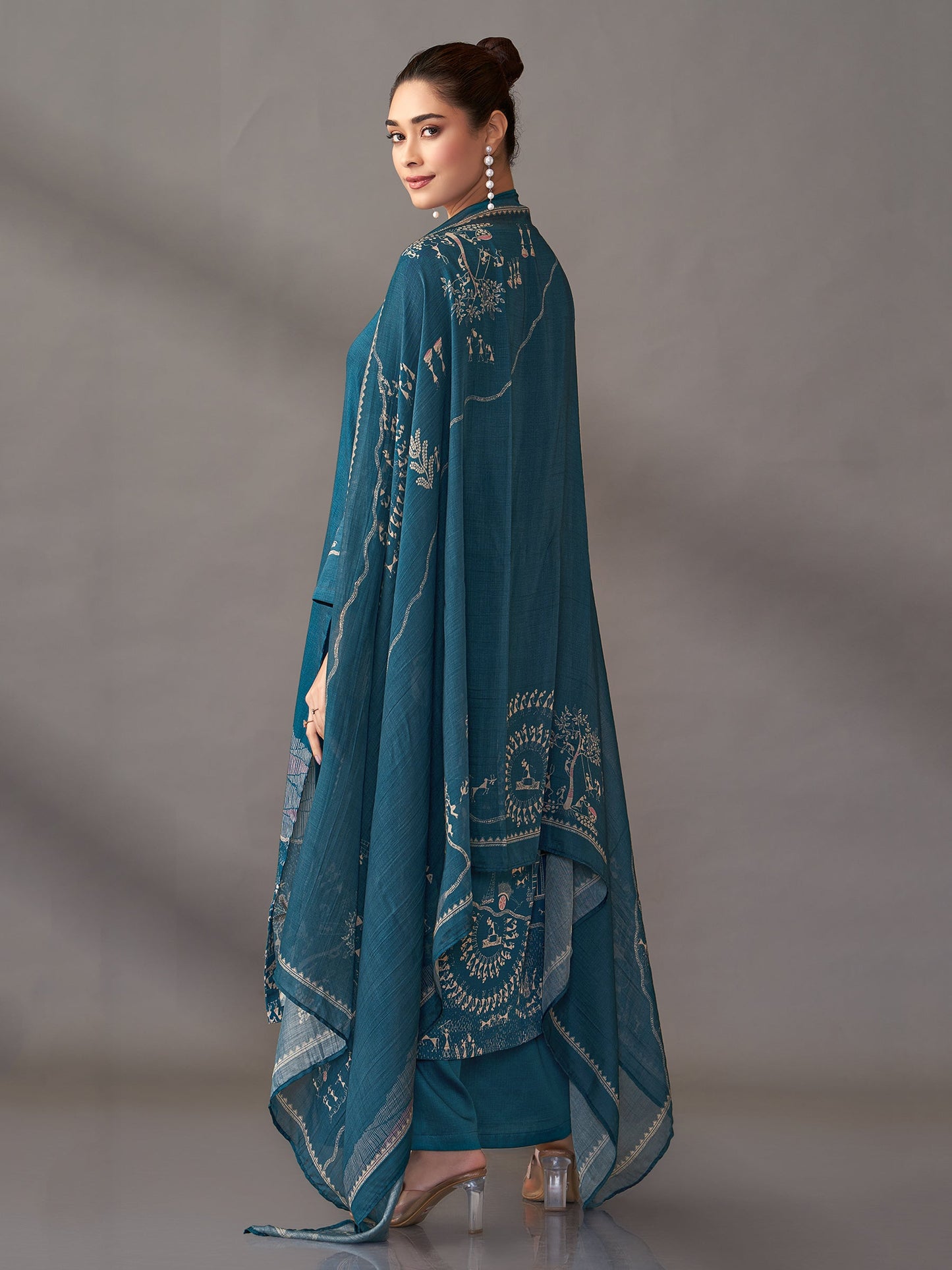 Habiba Luxe Pure Italian Satin Kurta Set With Dupatta