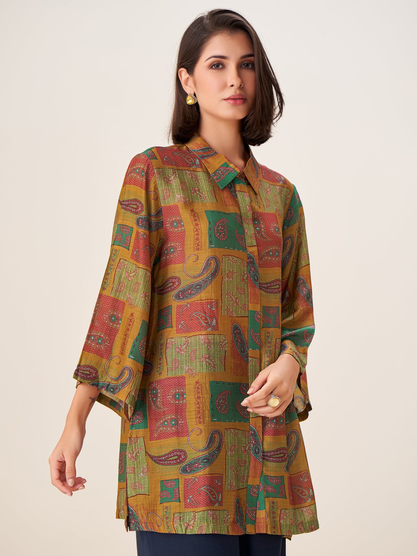 Celestia Luxe Digital Print Top