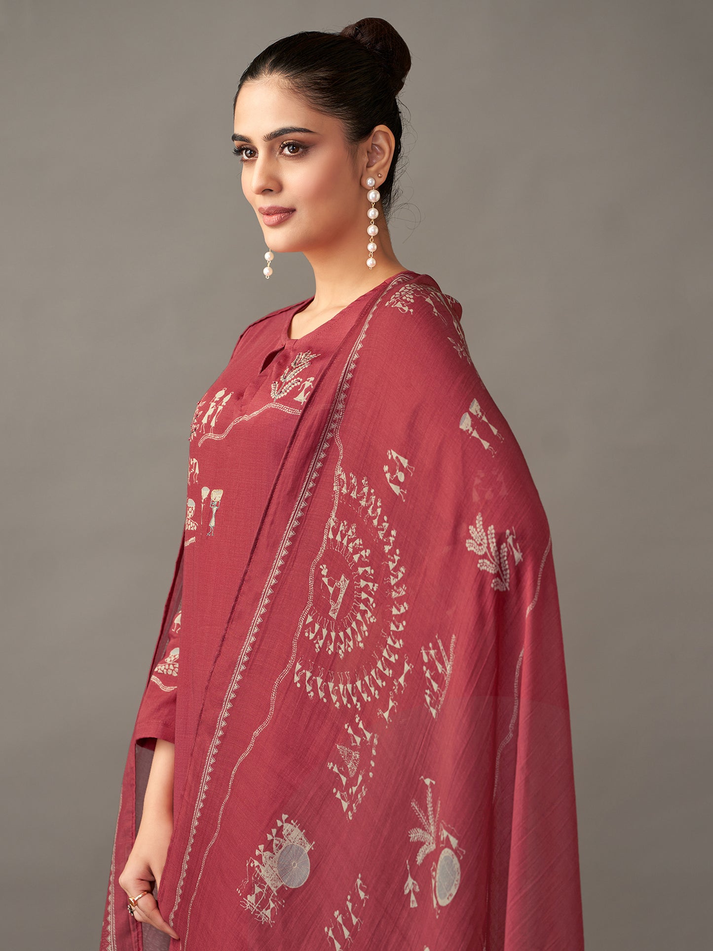 Habiba Elegance Pure Italian Satin Kurta Set With Dupatta