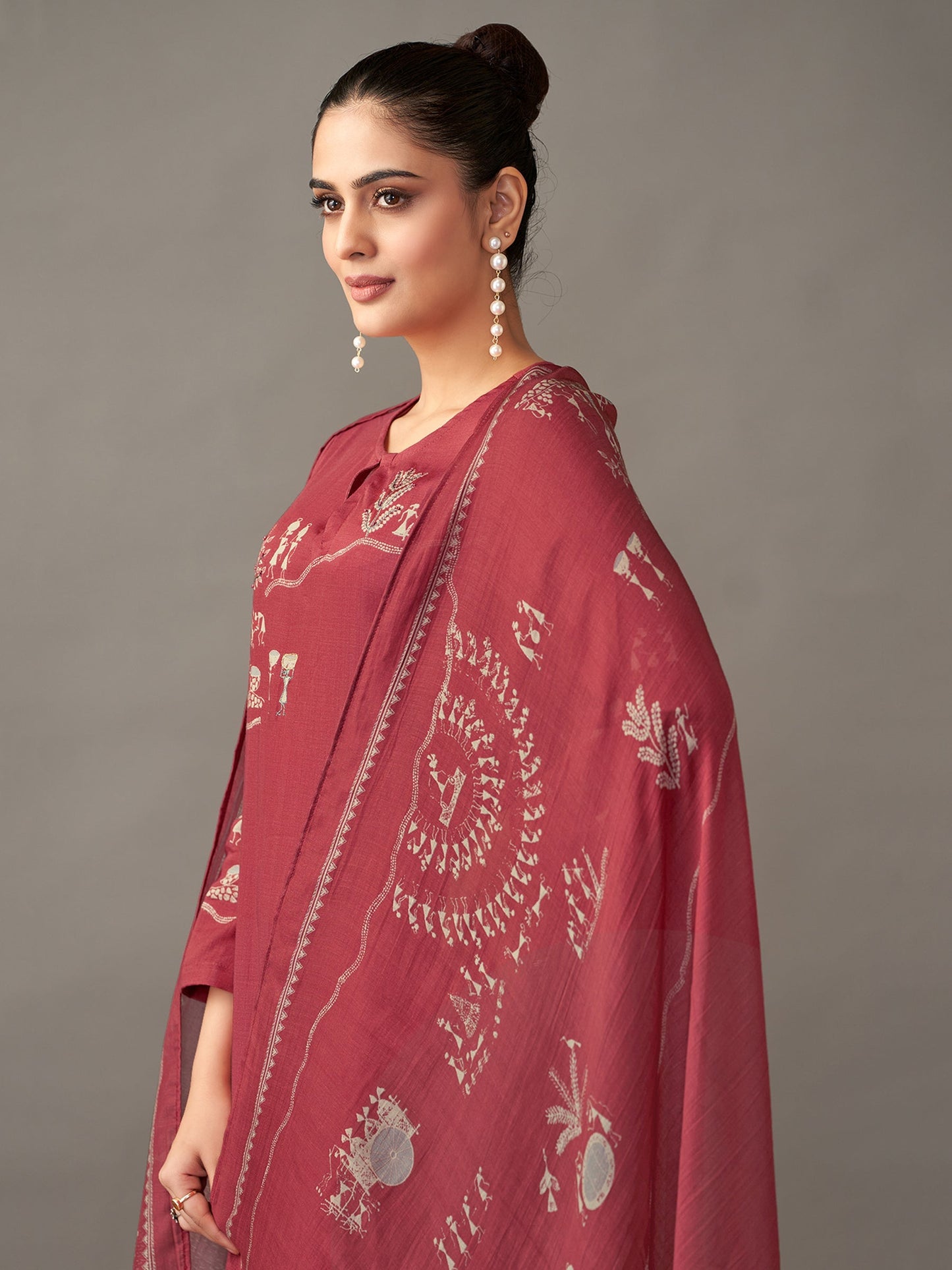 Habiba Radiance Pure Italian Satin Kurta Set With Dupatta