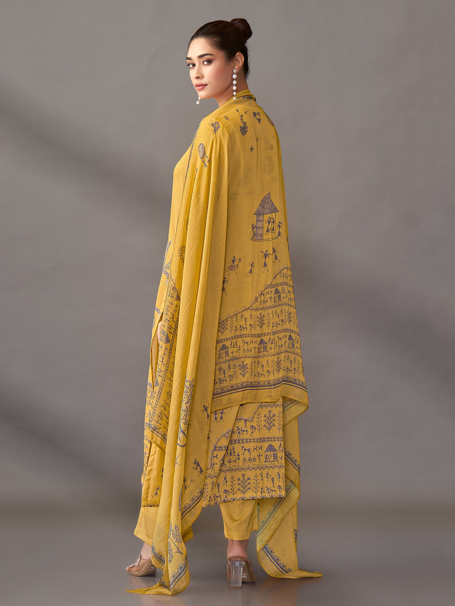 Habiba Elegance Pure Italian Satin Kurta Set With Dupatta