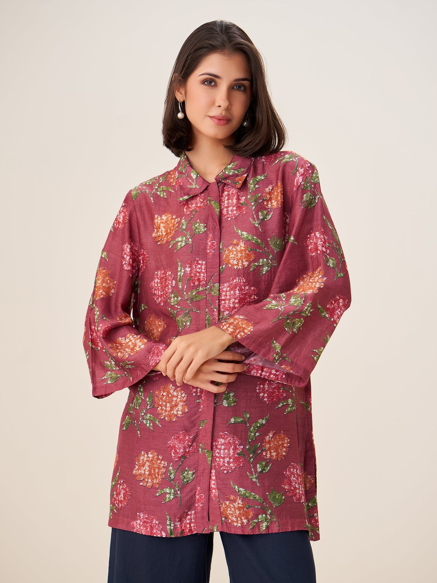 Celestia Luxe Digital Print Top