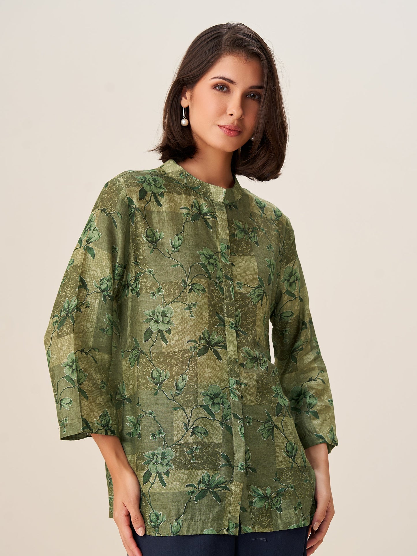 Celestia Luxe Digital Print Top