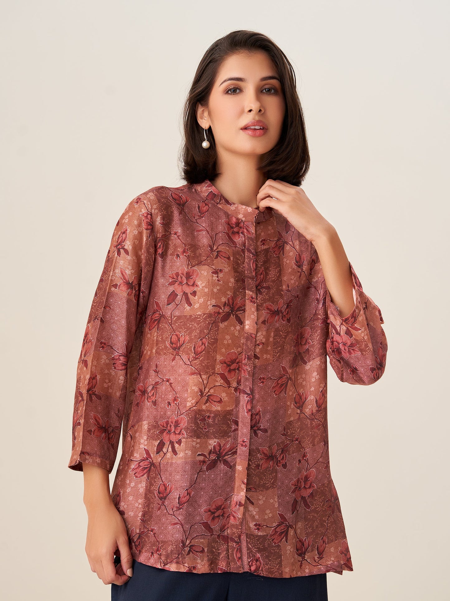 Celestia Luxe Digital Print Top