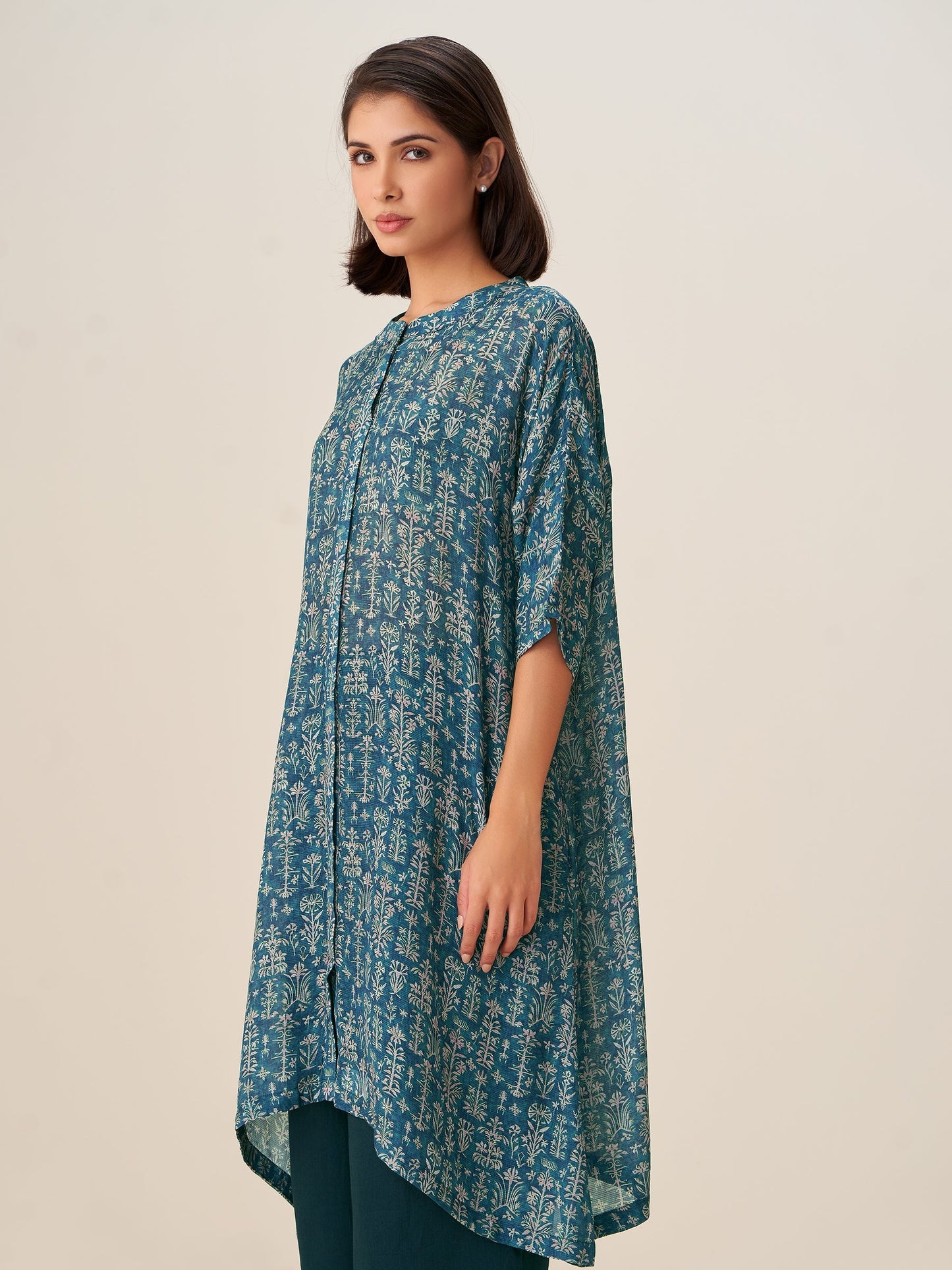Trendy Digital Print Tunic Top