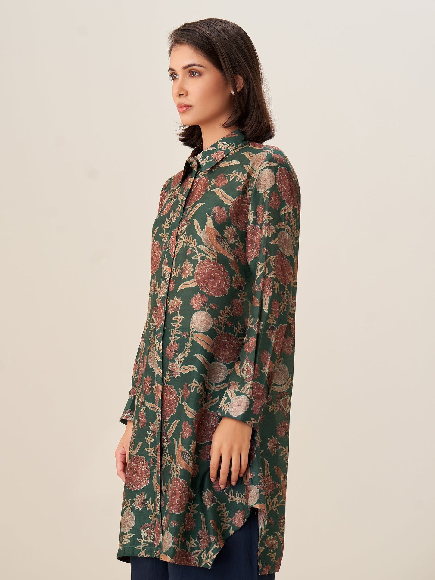 Trendy Digital Print Tunic Top