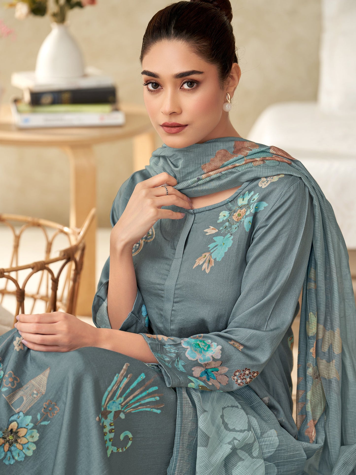 Suhani Luxe Pure Italian Satin Kurta Set with Dupatta