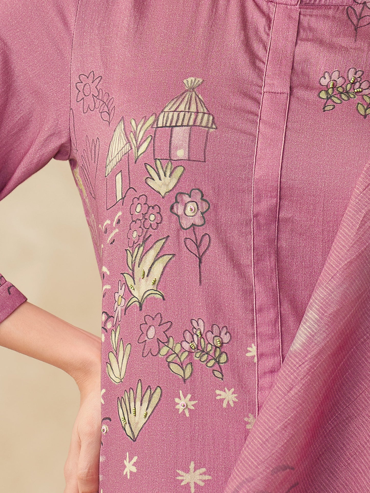 Suhani Majestic Pure Italian Satin Kurta Set with Dupatta