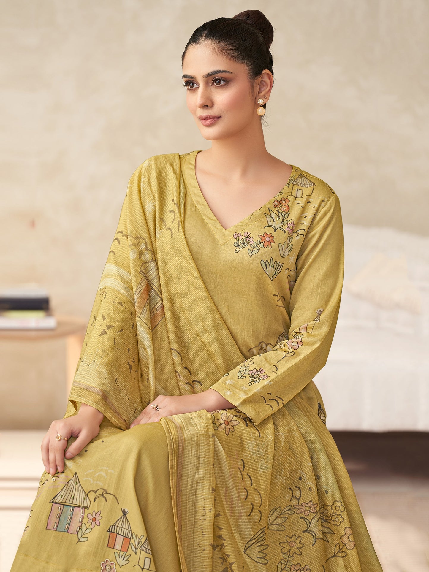 Suhani Majestic Pure Italian Satin Kurta Set with Dupatta