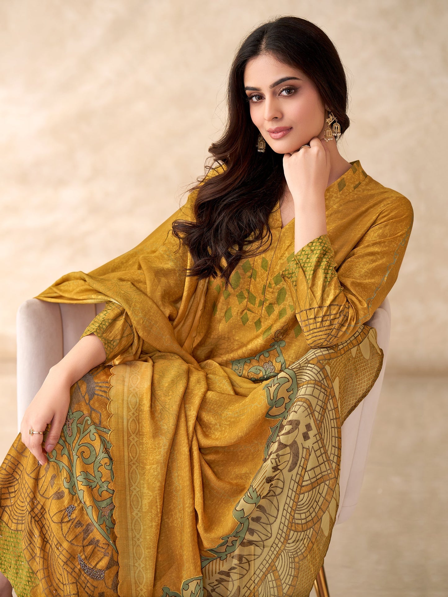 Chand Raat Charm Pure Muslin Silk Kurta Set With Dupatta