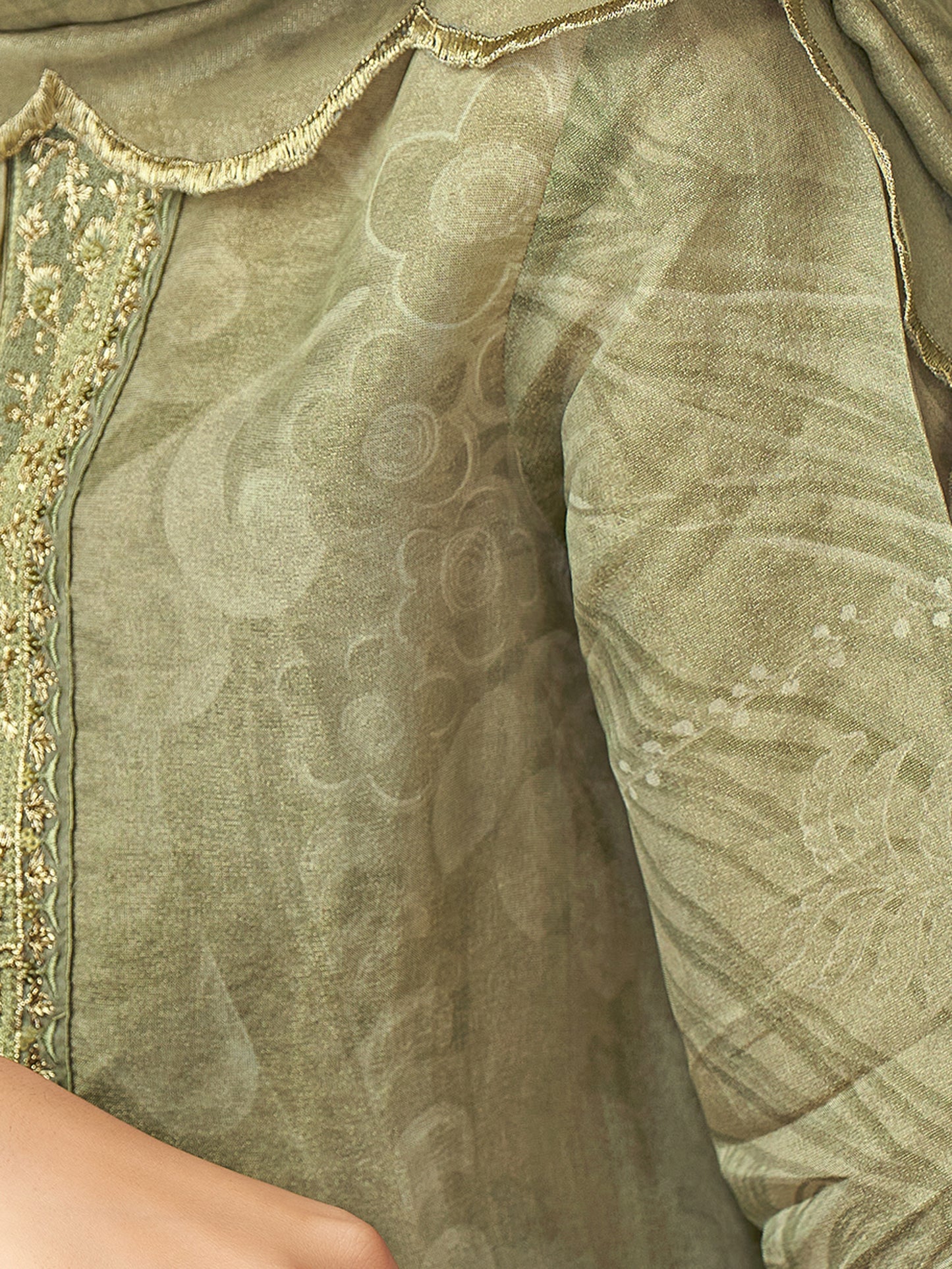 Ramya Royal Simmer Tissue Kurta Set with Dupatta