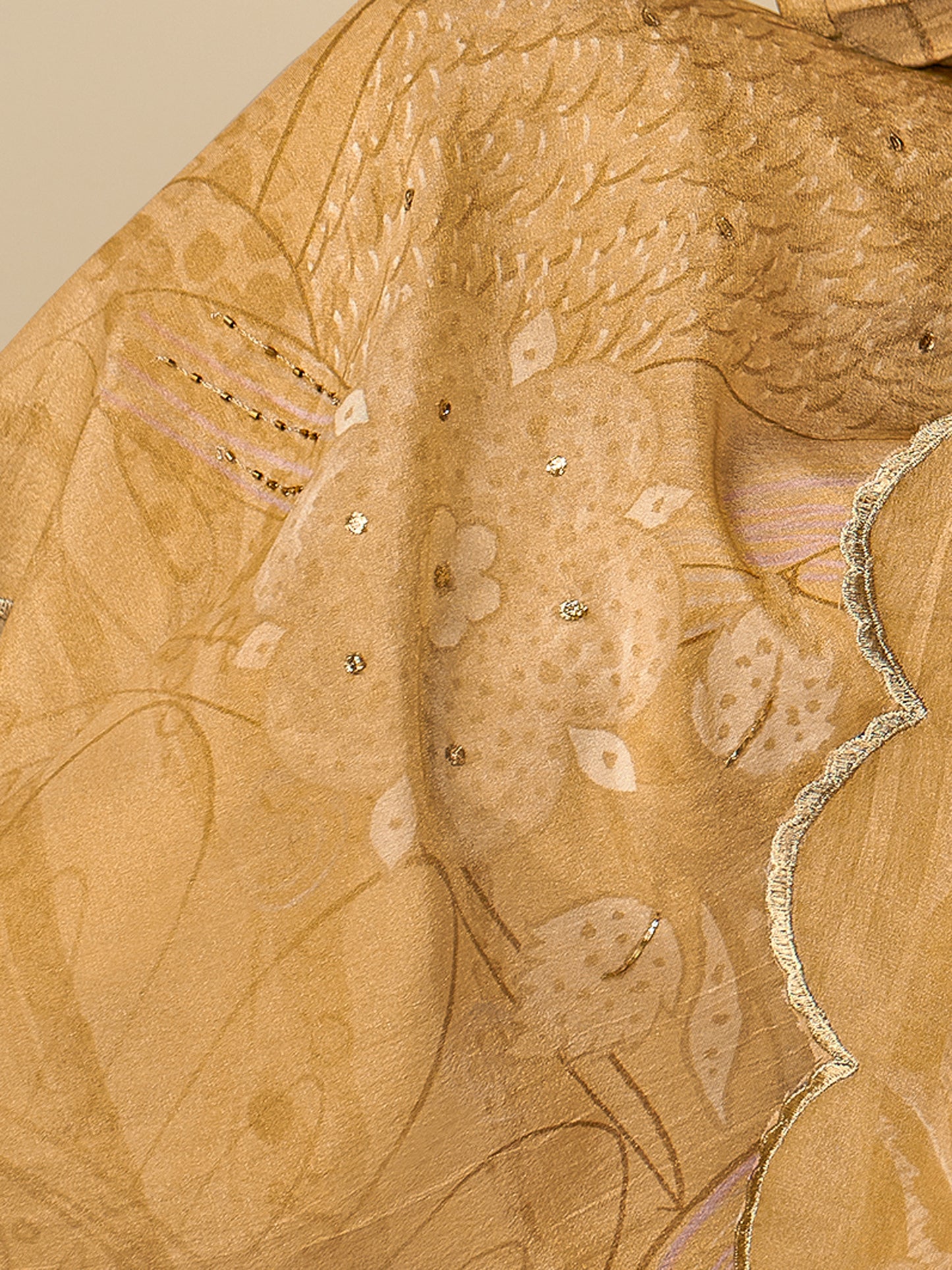 Ramya Royal Simmer Tissue Kurta Set with Dupatta