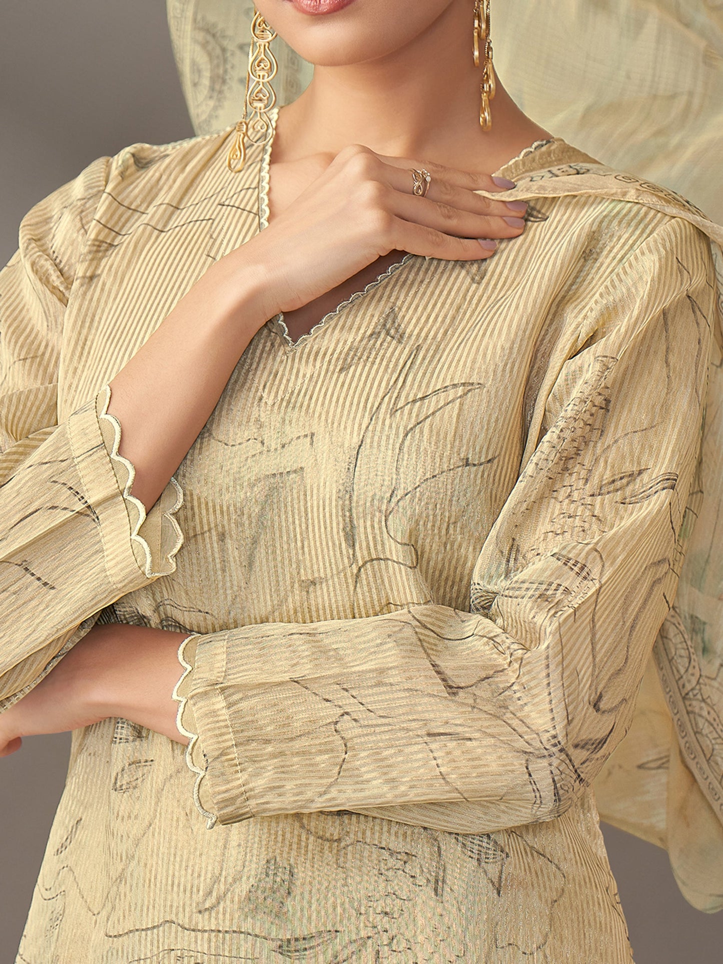 Riva Royal Pure Silk Jari Kurta Set with Dupatta