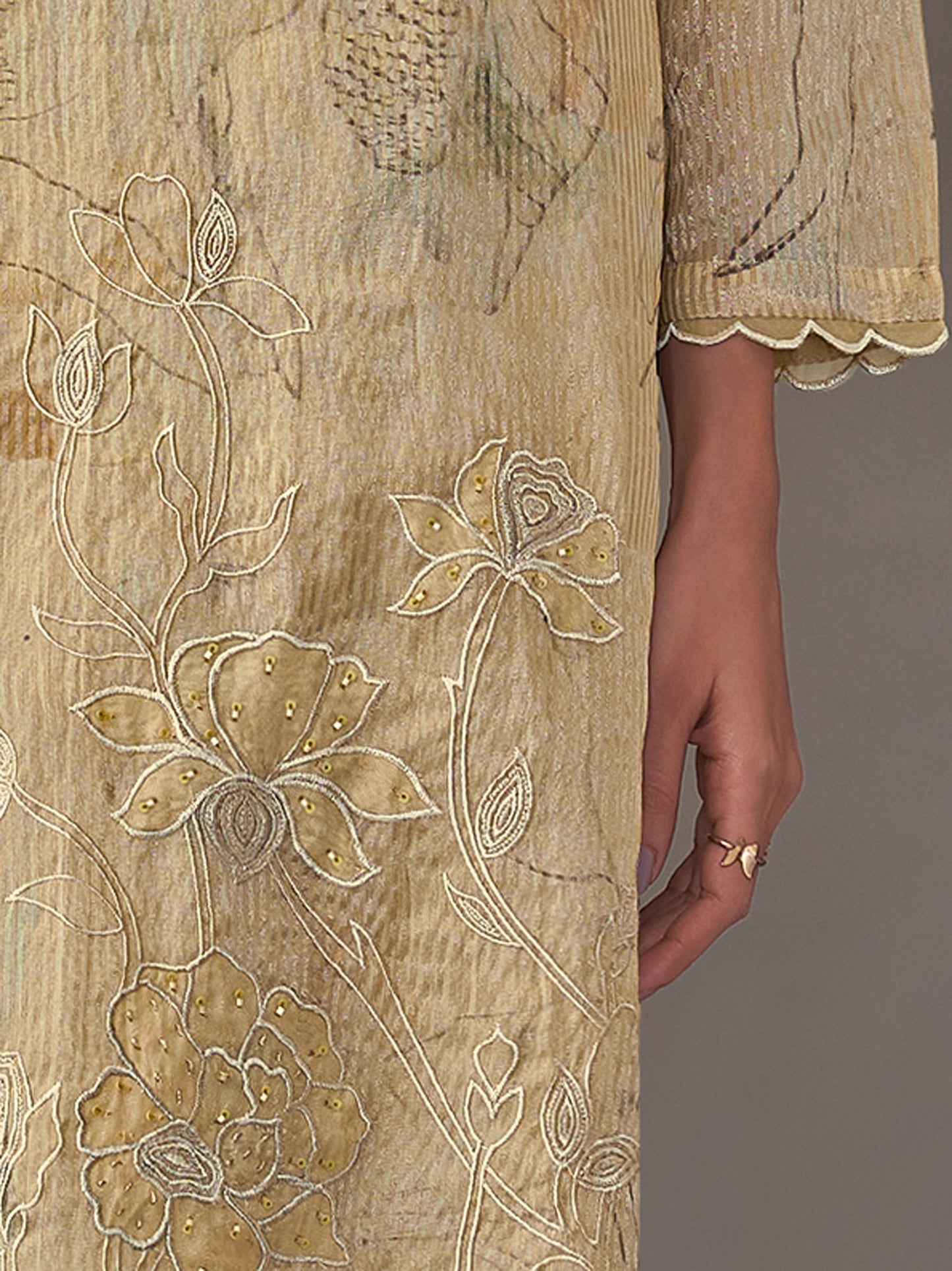 Riva Luxe Pure Silk Jari Kurta Set with Dupatta