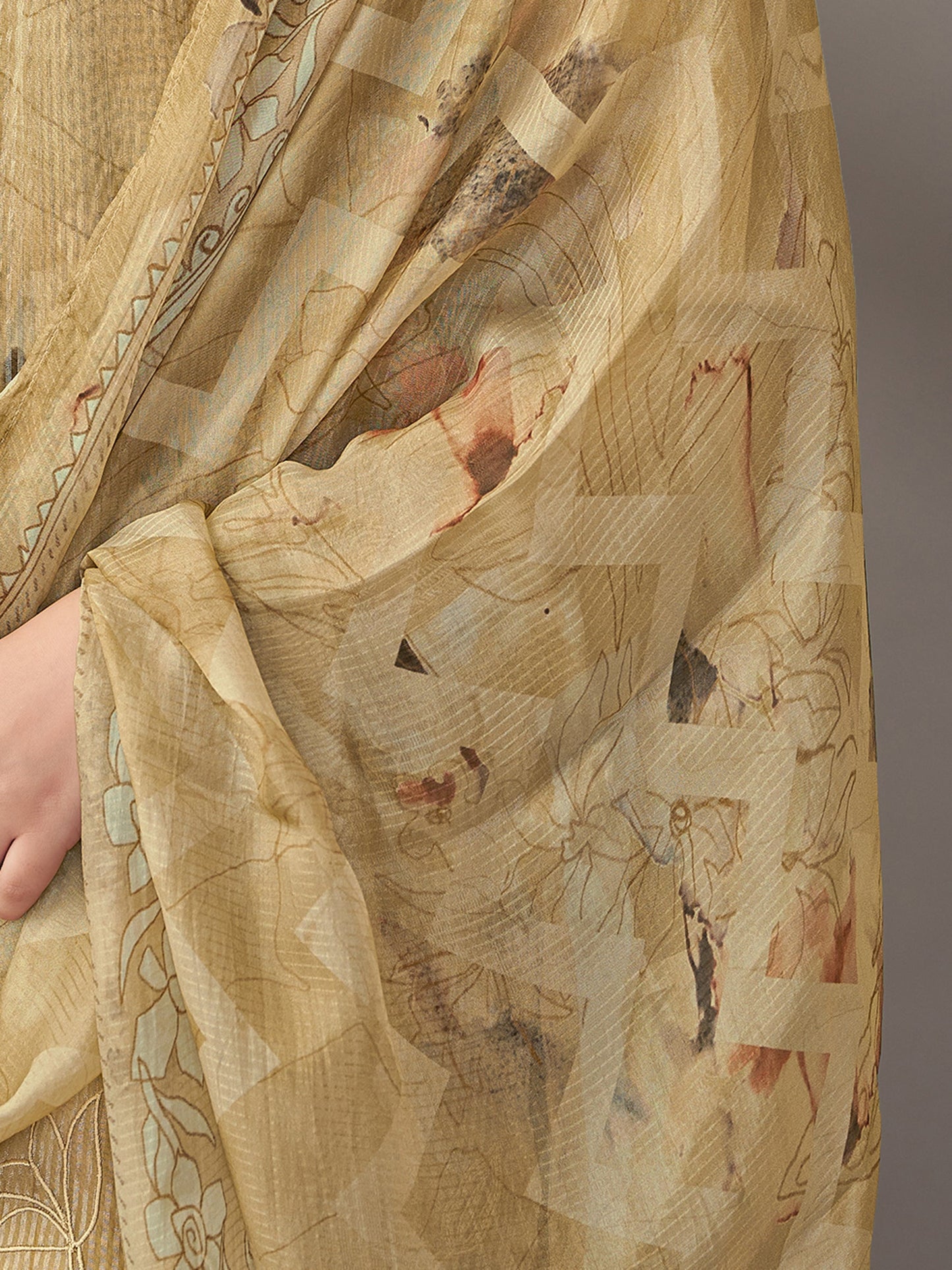 Riva Luxe Pure Silk Jari Kurta Set with Dupatta