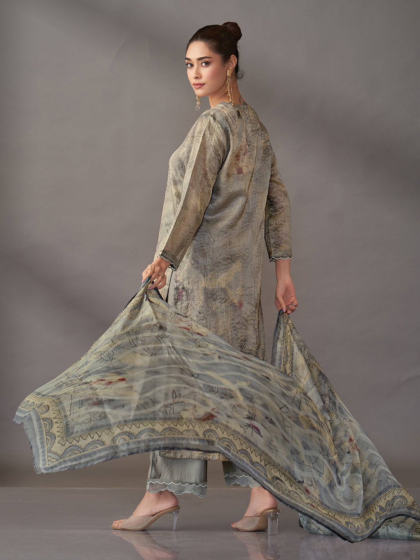 Riva Elite Pure Silk Jari Kurta Set with Dupatta