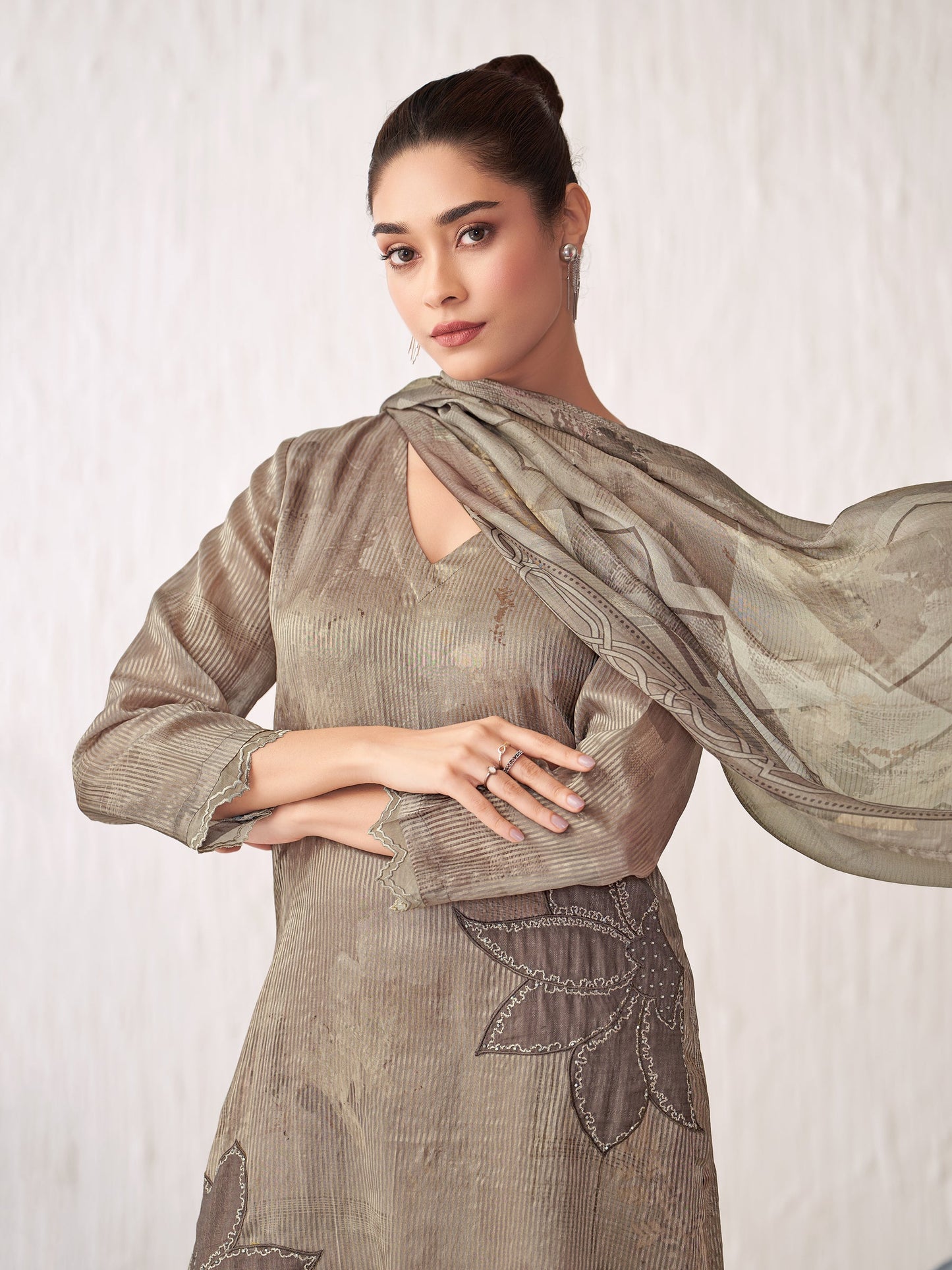 Sunflower Royal Pure Silk Jari Kurta Set with Dupatta