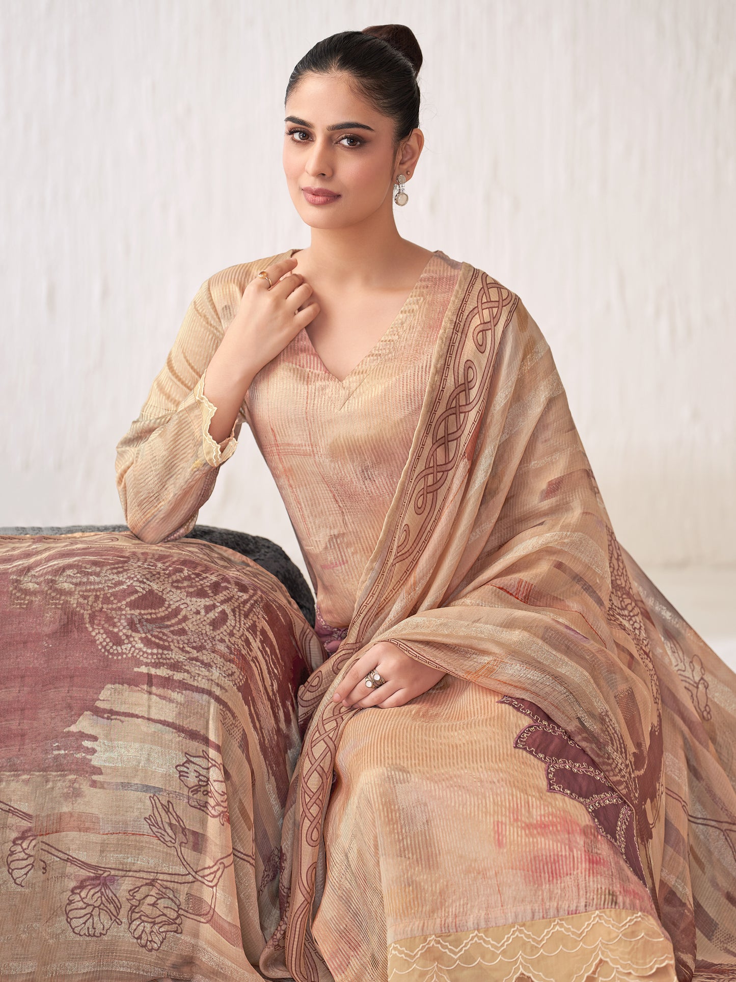 Sunflower Majestic Pure Silk Jari Kurta Set with Dupatta
