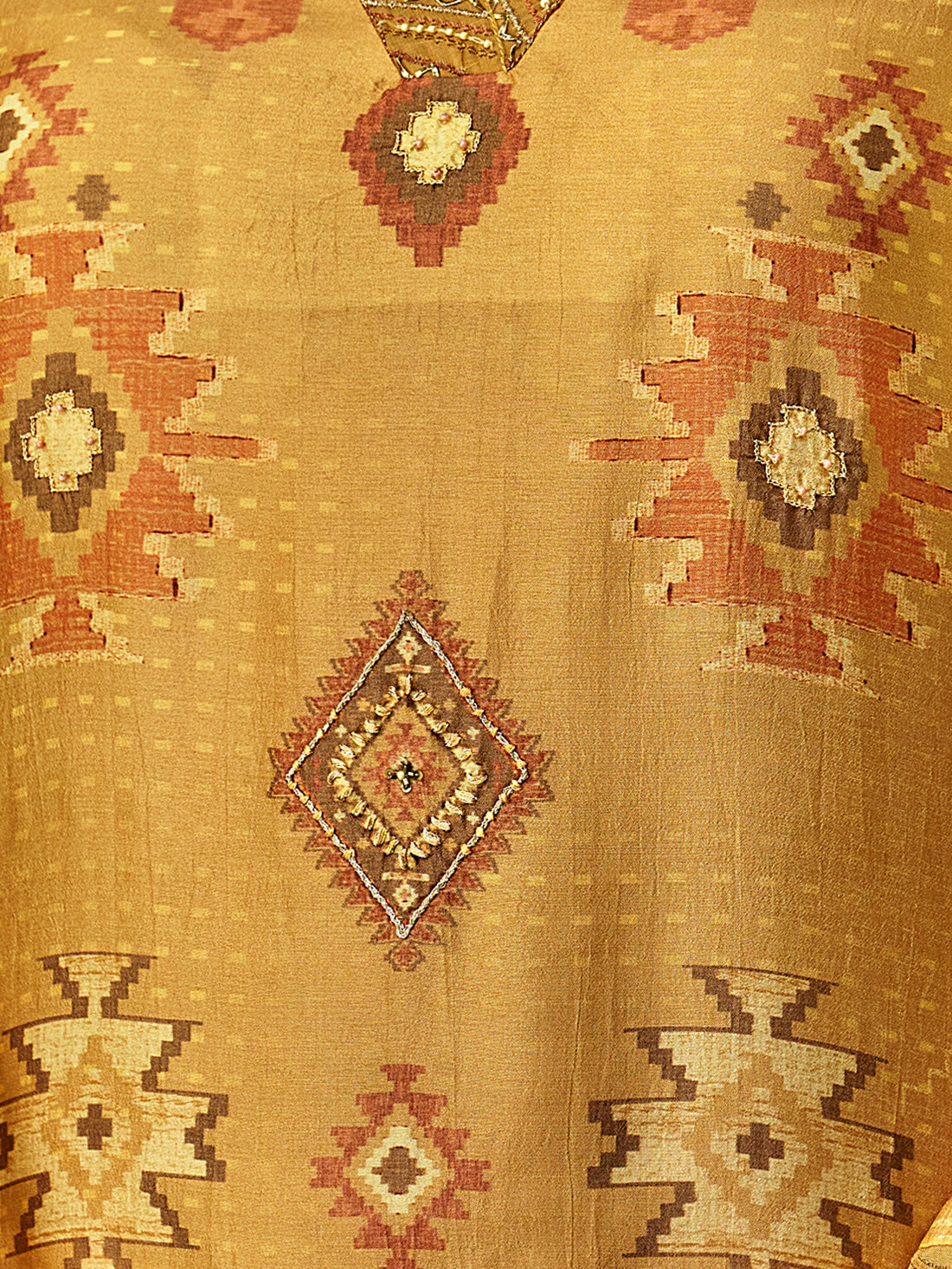 Simran YELLOW Unstitched With Fancy Hand Work & Embroidery