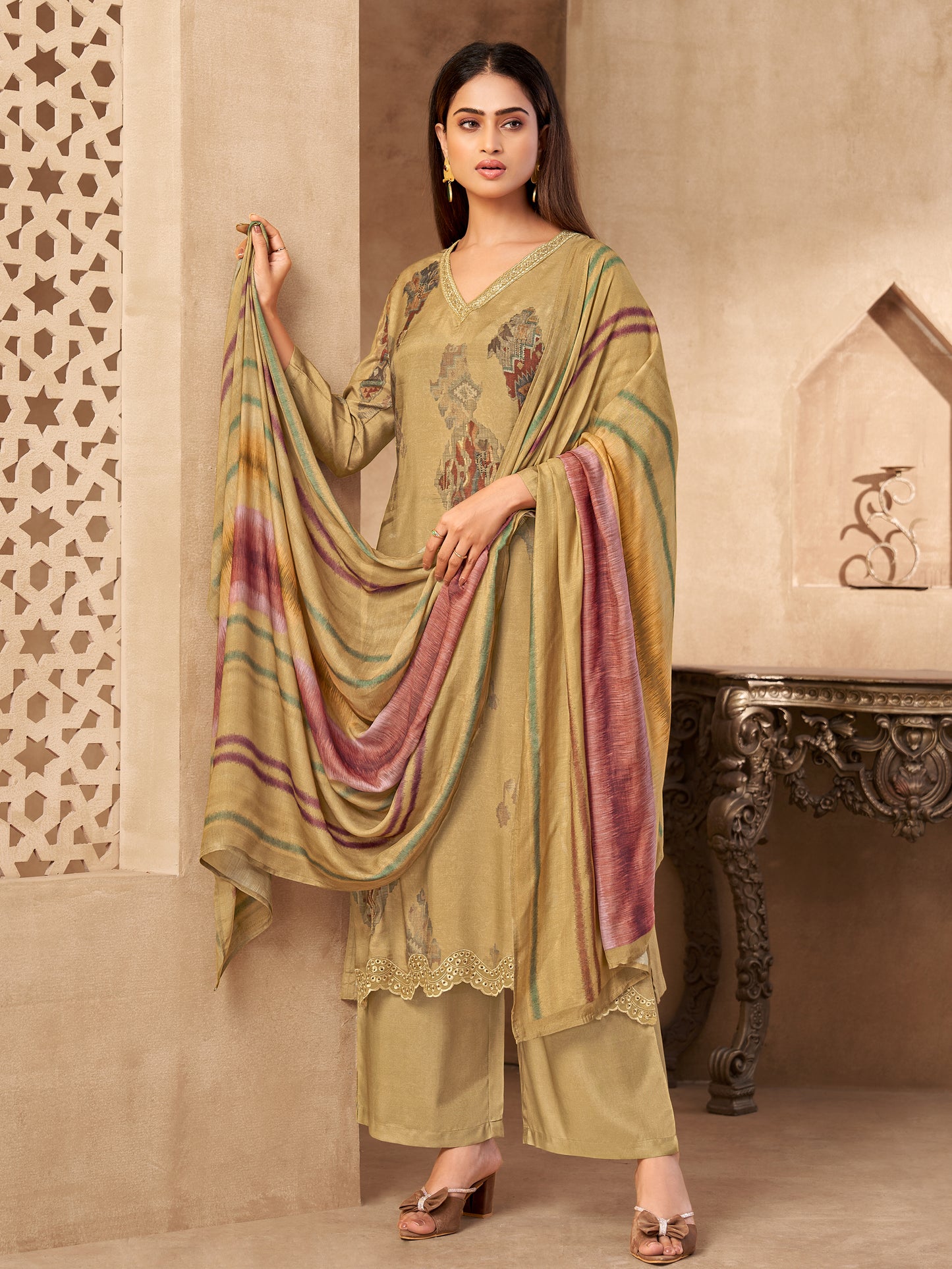 Rang Saaj Luxe Pure Muslin Silk Kurta Set with Dupatta