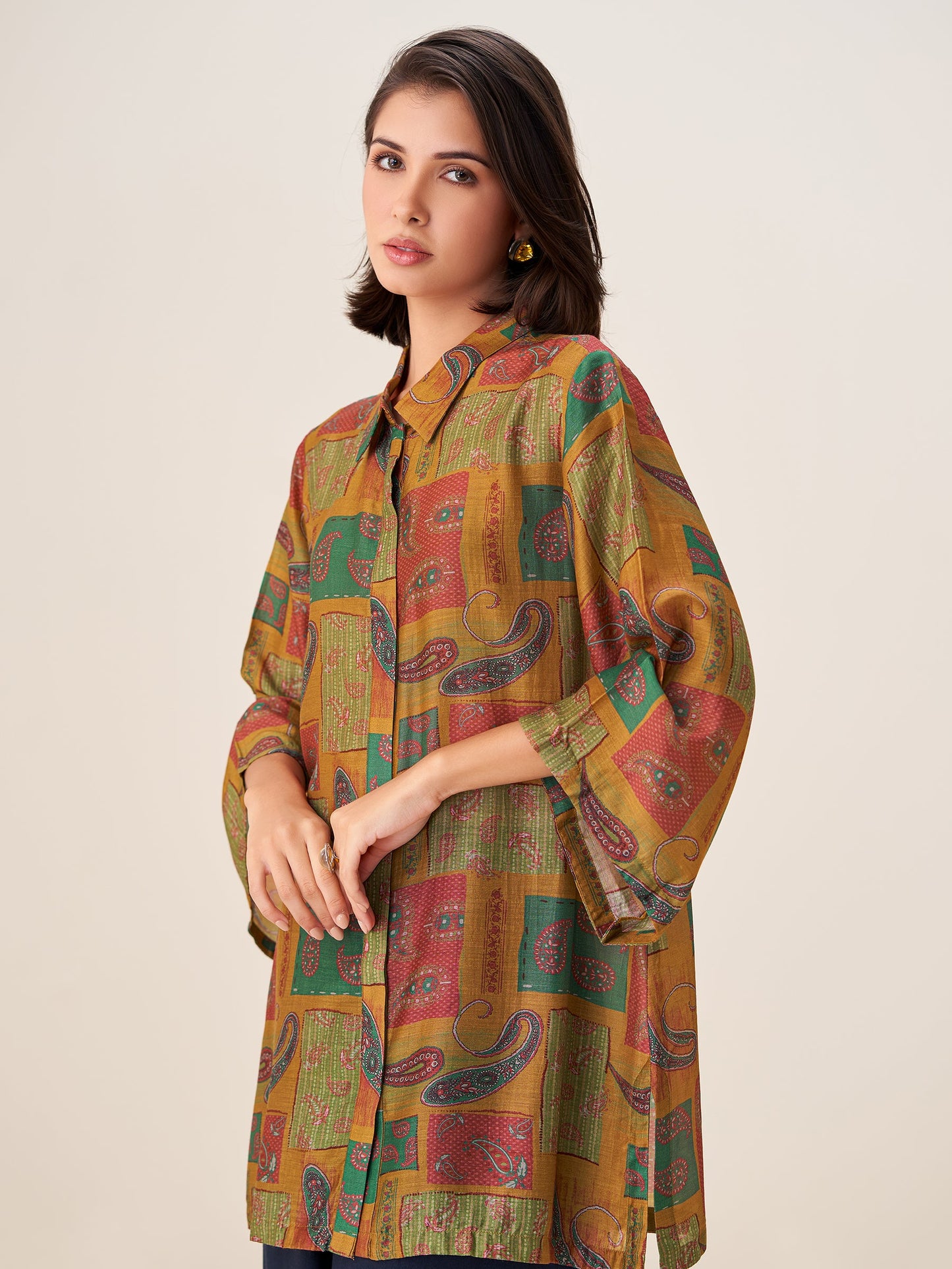Celestia Luxe Digital Print Top