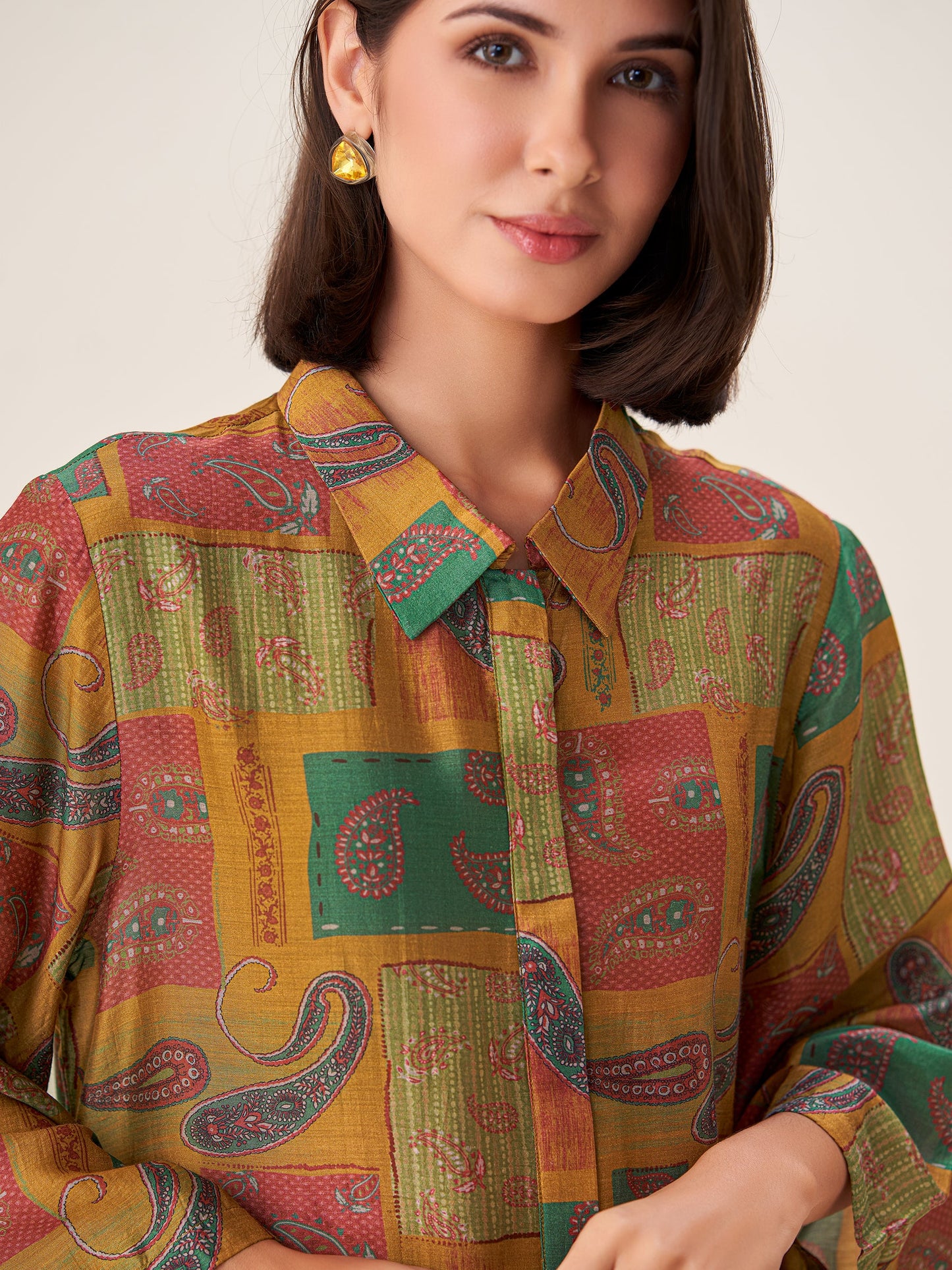 Celestia Luxe Digital Print Top