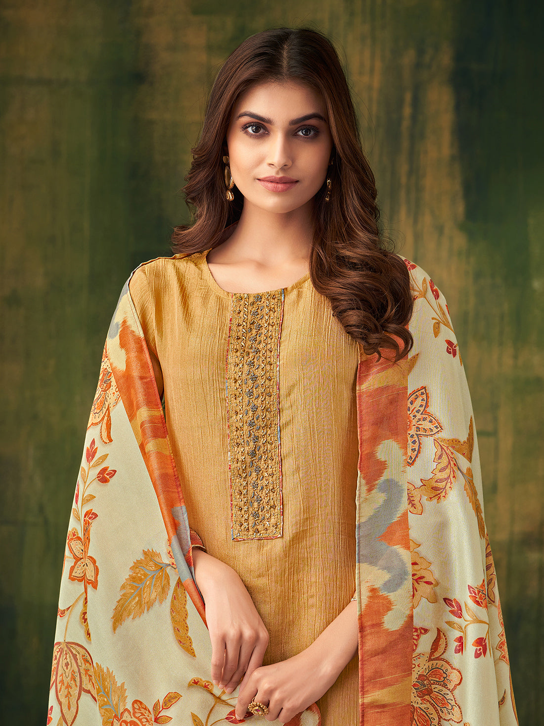 Aprajita Mustred Stiched Suit