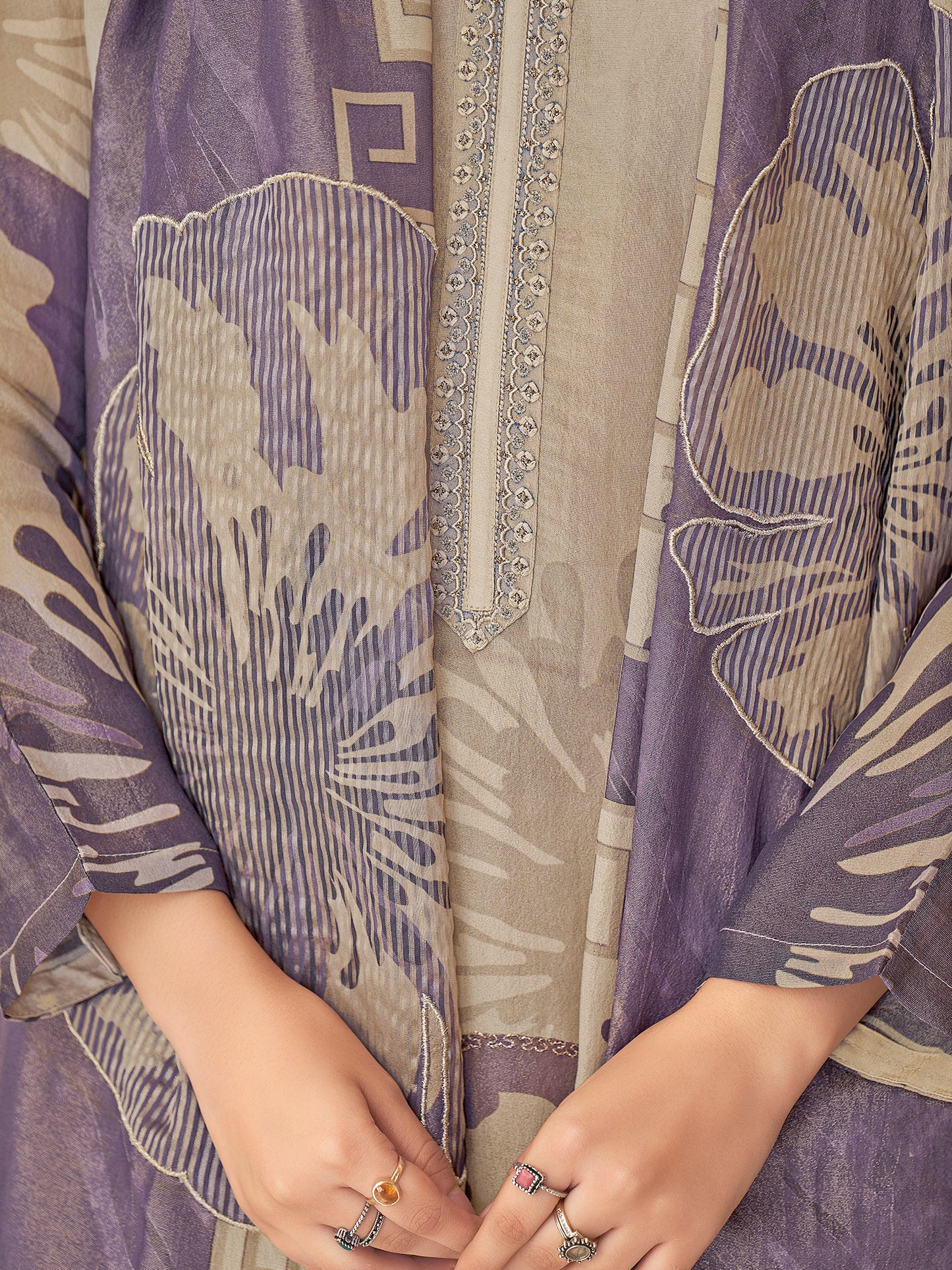 Laveena Elegance Pure Fancy Simmer Kurta Set with Dupatta