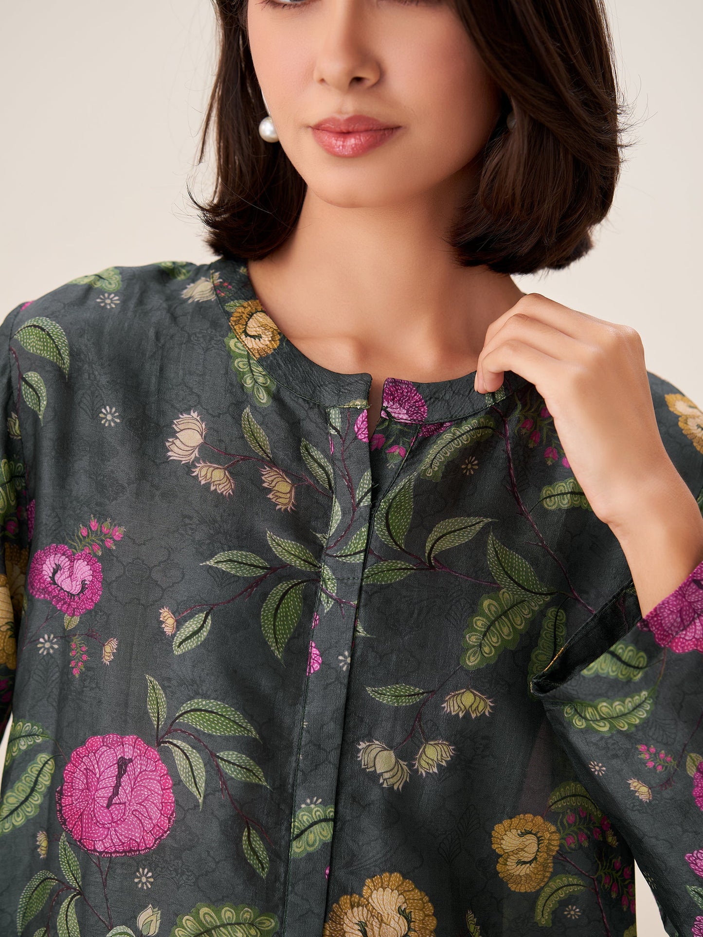 Celestia Luxe Digital Print Top