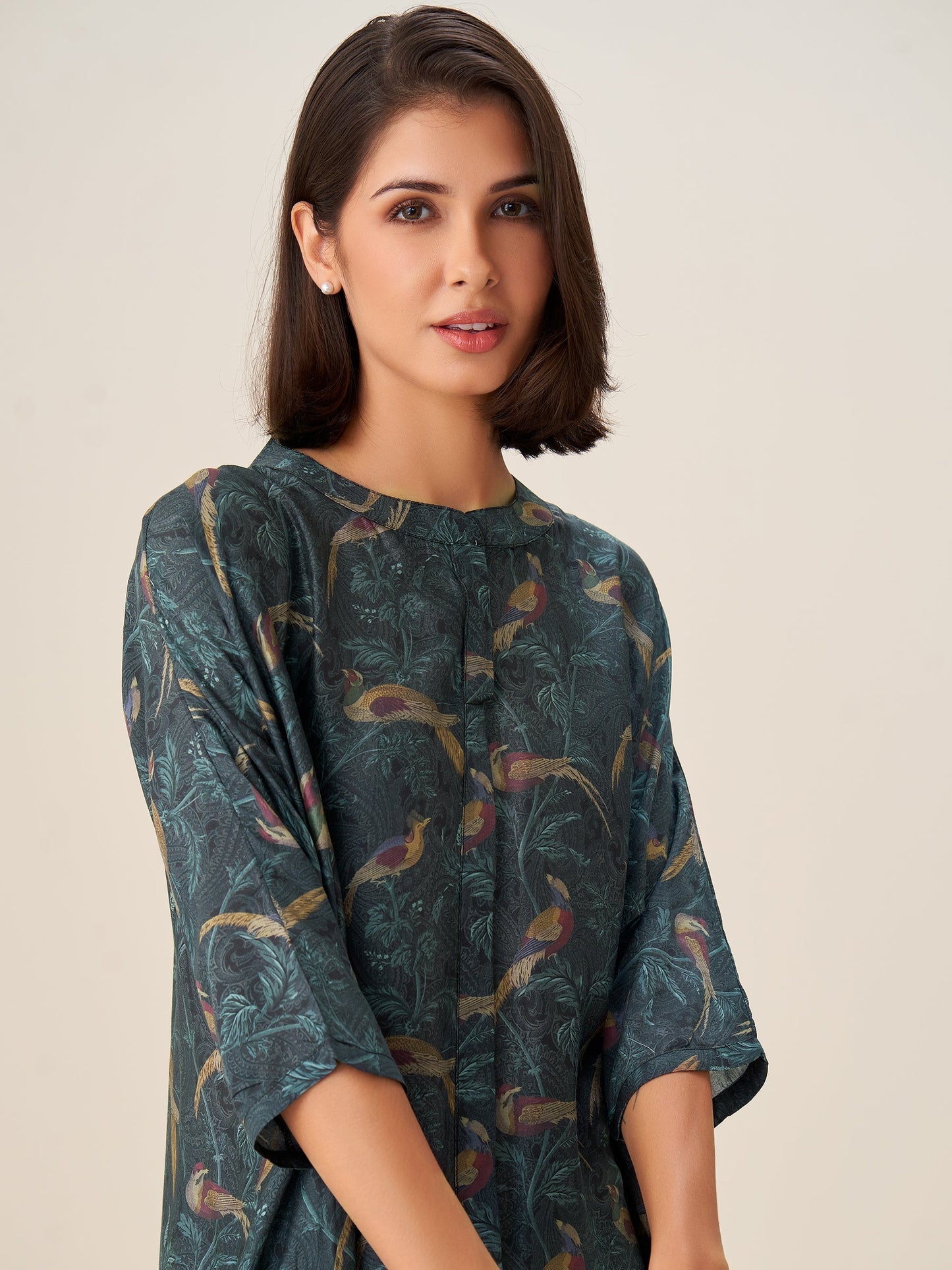 Trendy Digital Print Tunic Top