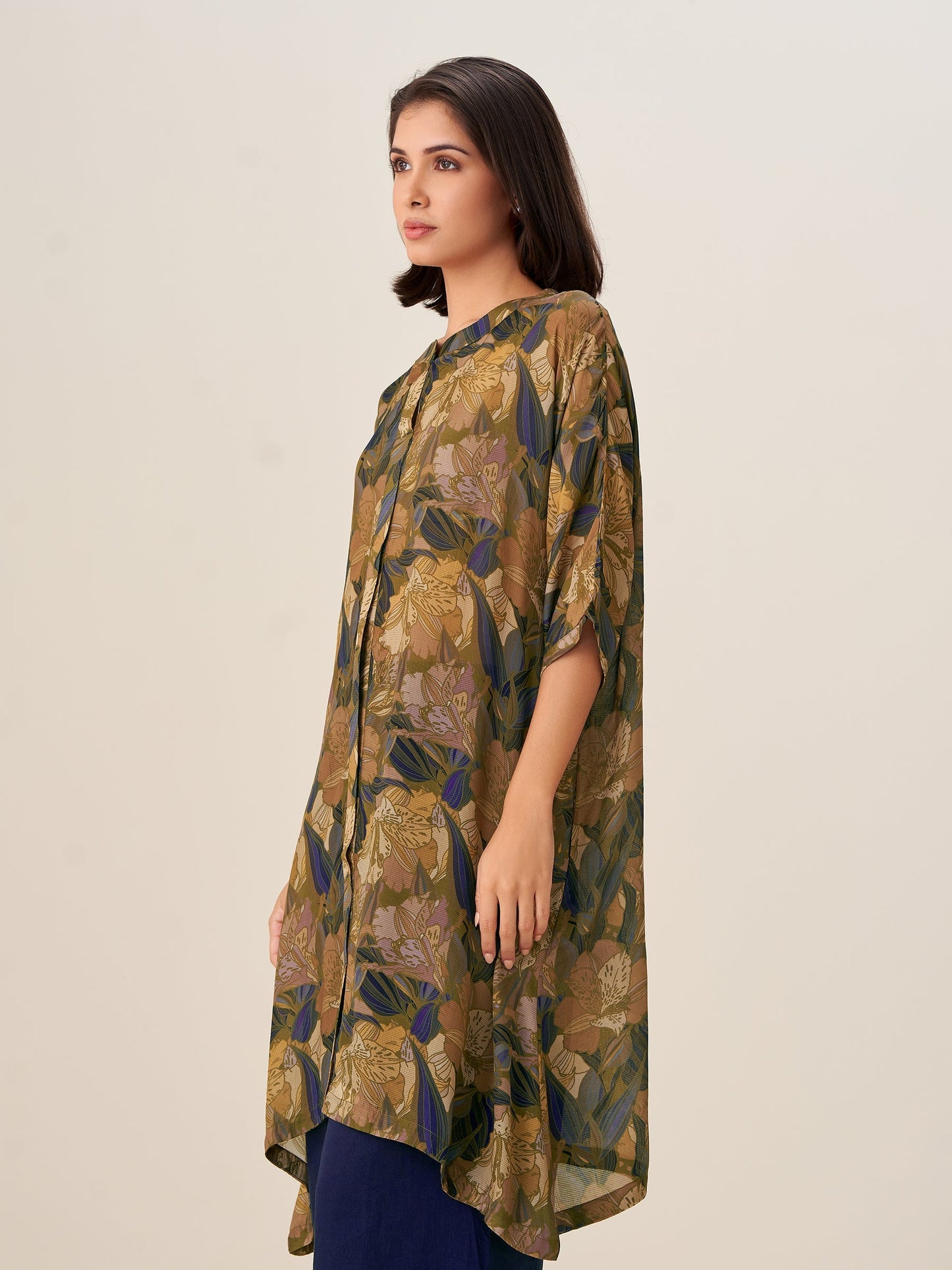 Trendy Digital Print Tunic Top