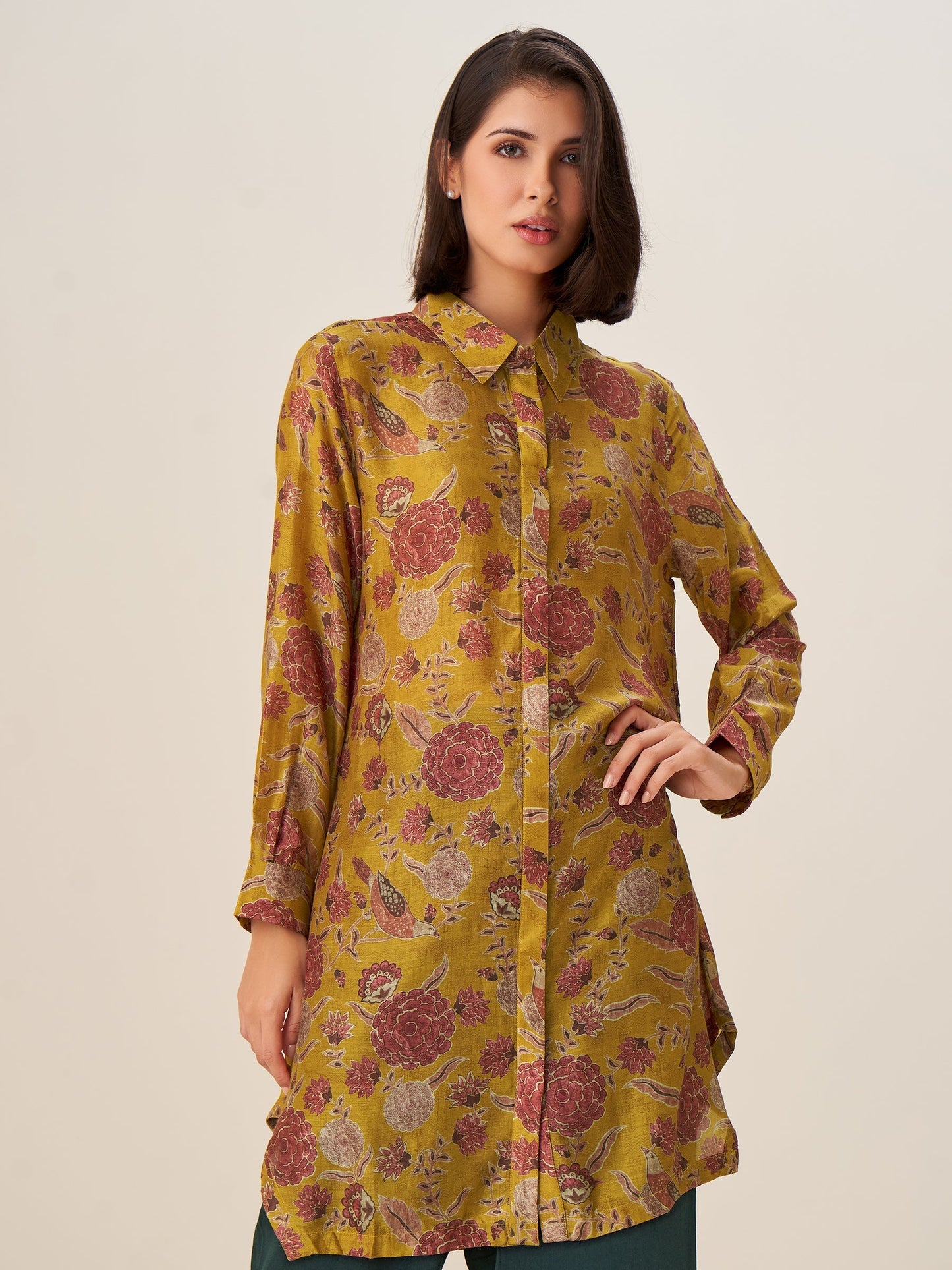 Trendy Digital Print Tunic Top