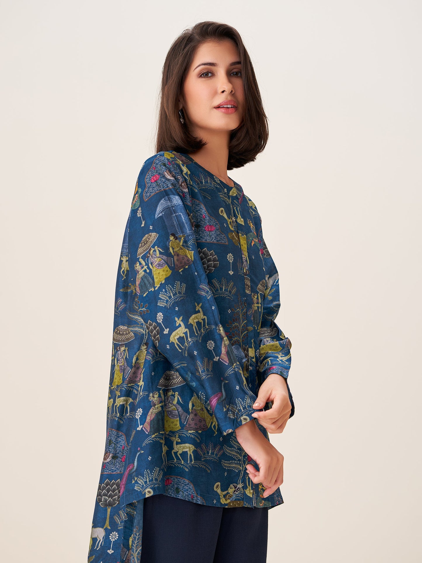 Celestia Luxe Digital Print Top