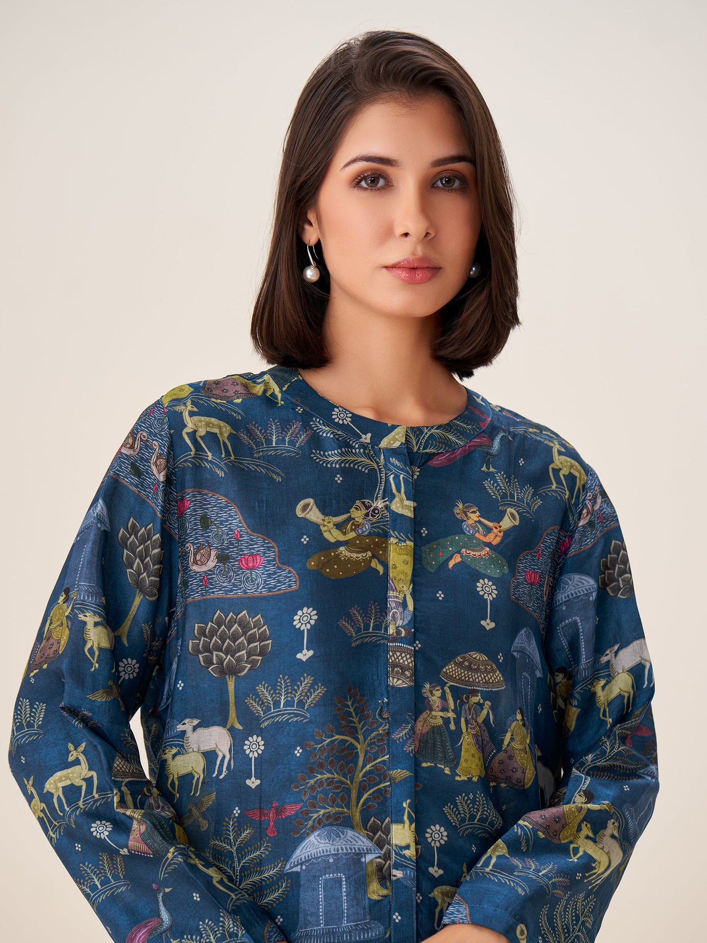 Celestia Luxe Digital Print Top