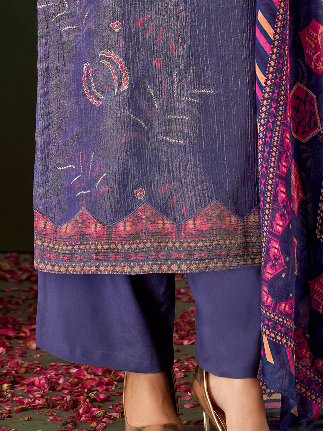 MAHEK Blue - Unstitched