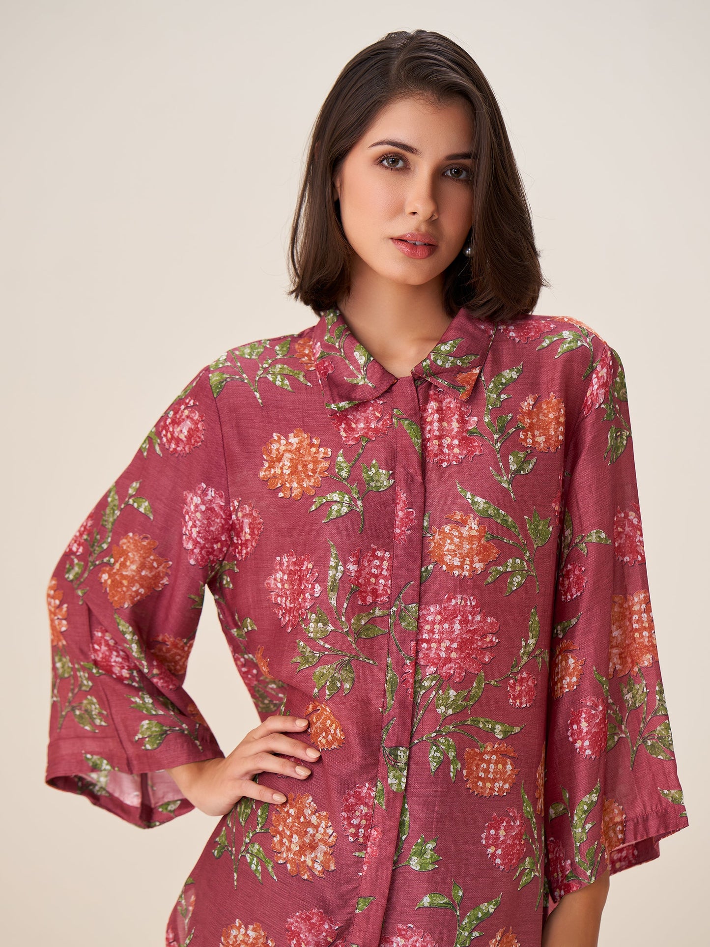 Celestia Luxe Digital Print Top
