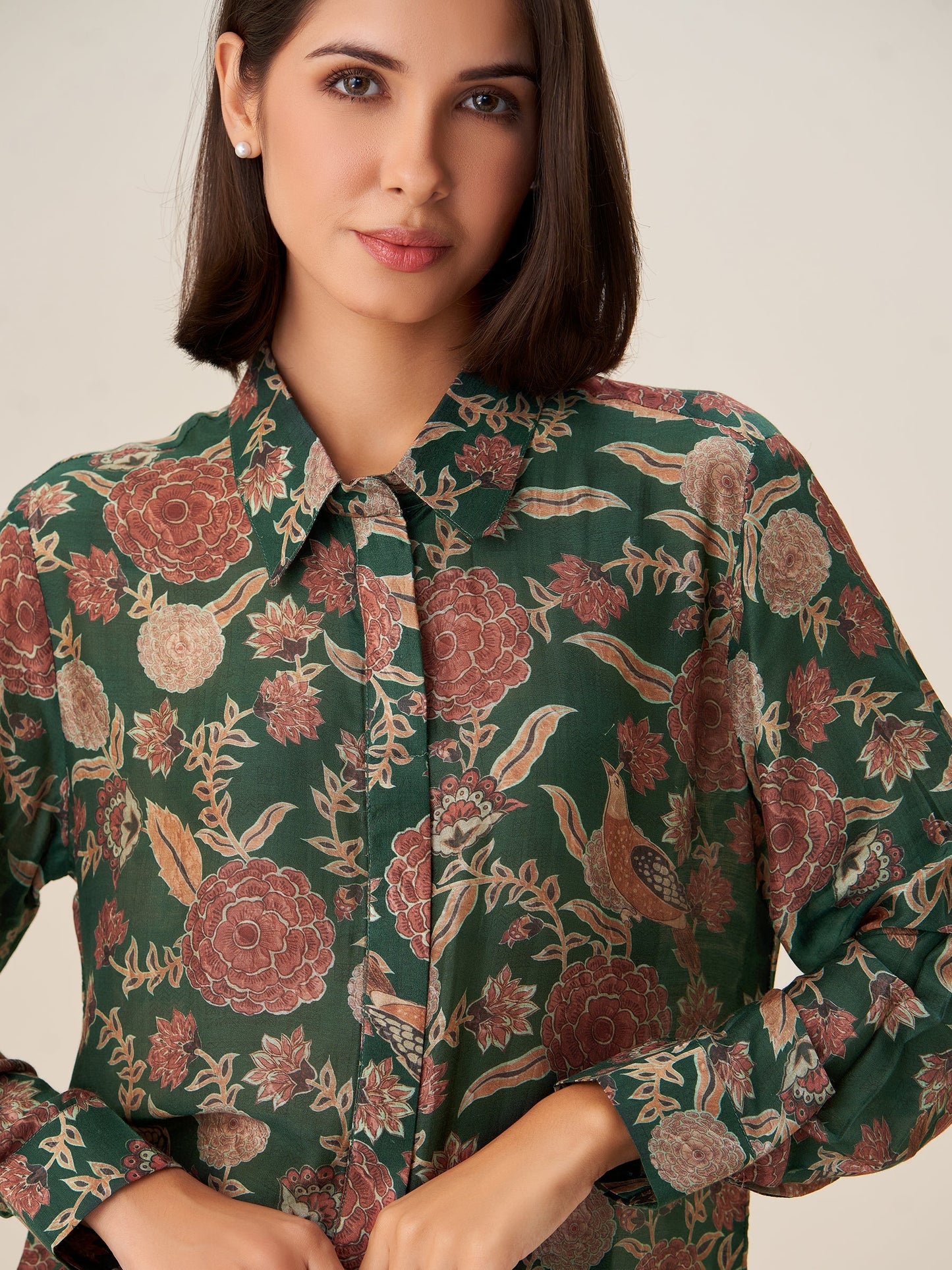 Trendy Digital Print Tunic Top