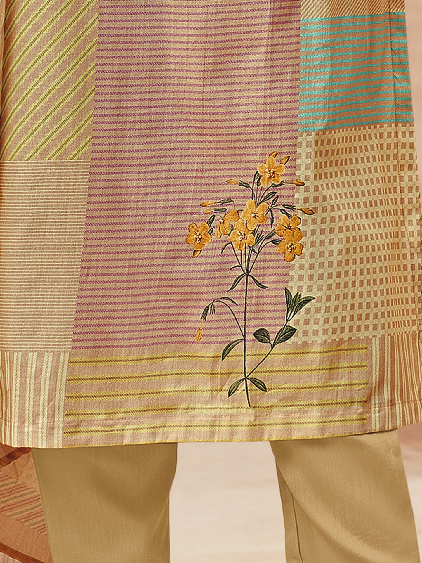 DITYA Golden Sunrise Pure Cotton Suits Set