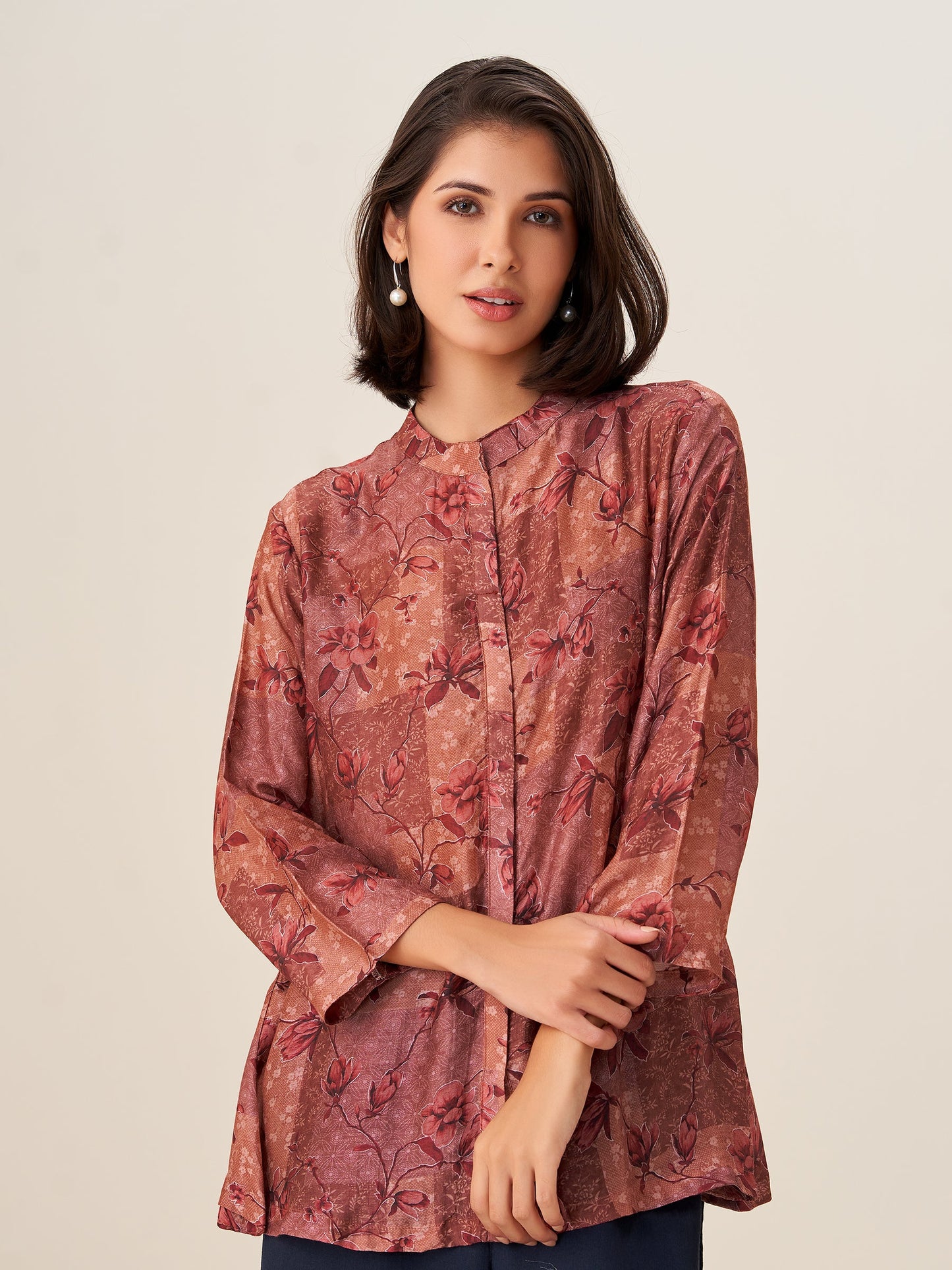 Celestia Luxe Digital Print Top