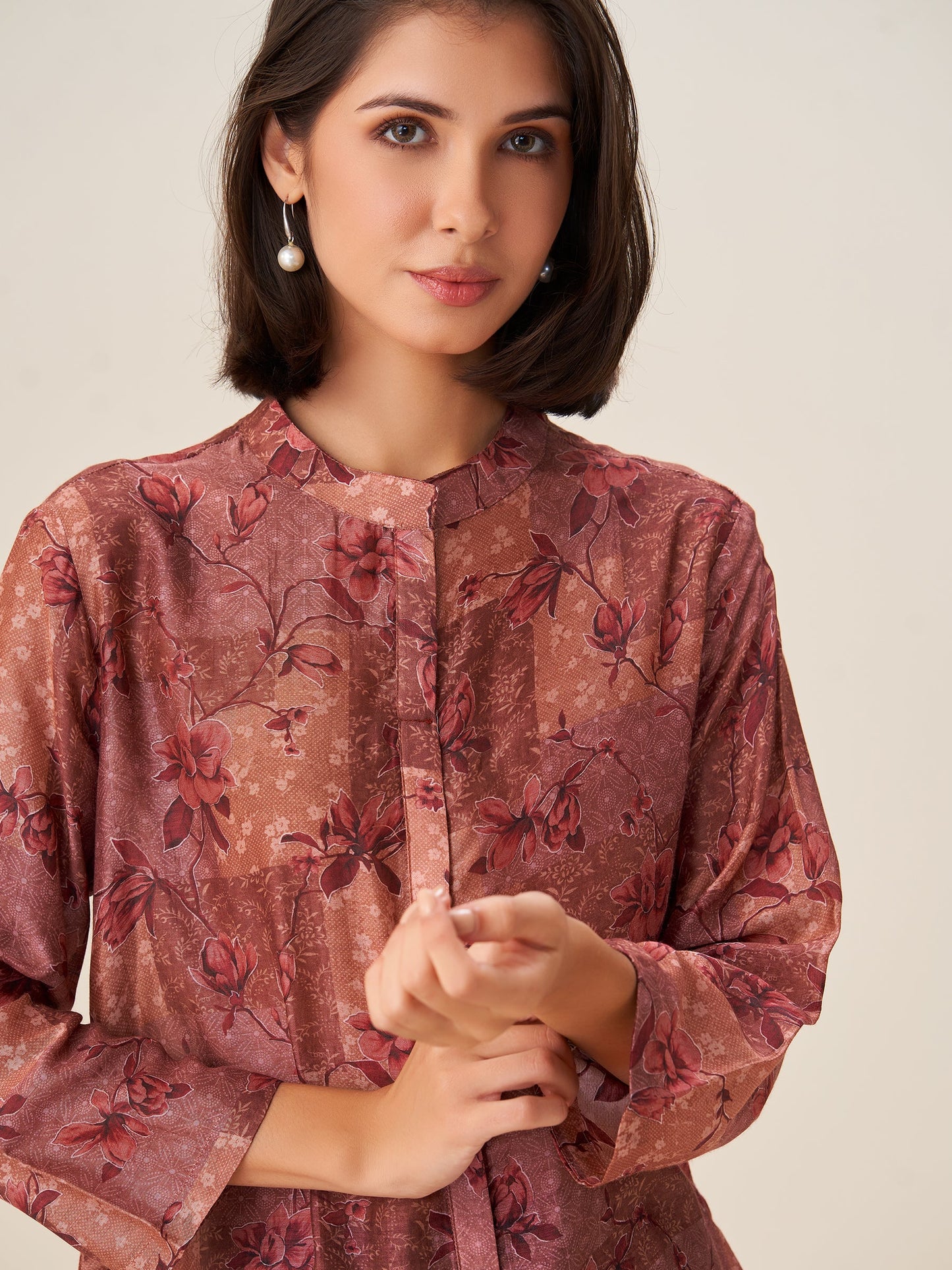Celestia Luxe Digital Print Top
