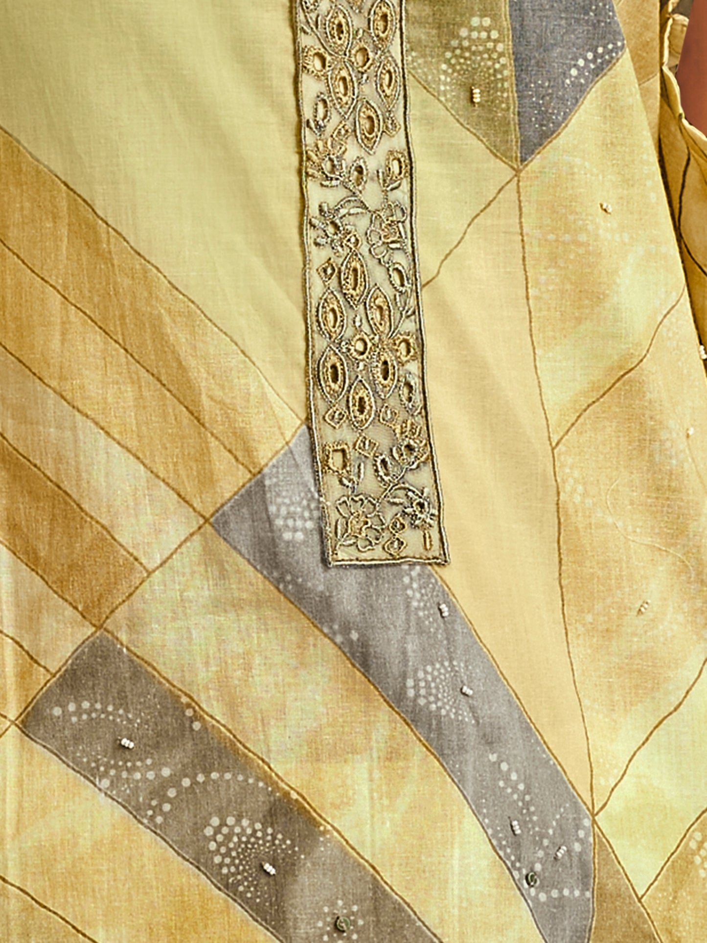 ALEENA YELLOW Pure Cotton Suit Set with Delicate Handwork