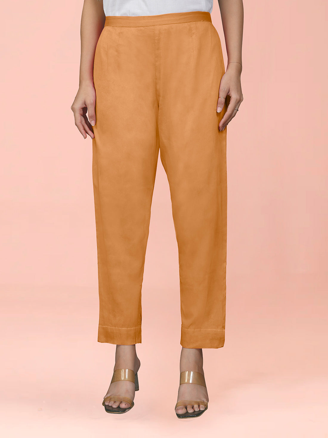 Orange Cotton Satin Bottom