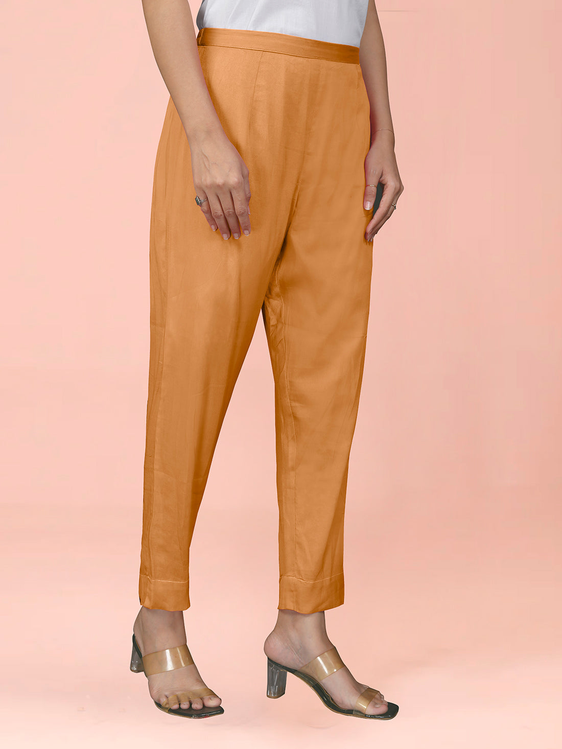 Orange Cotton Satin Bottom