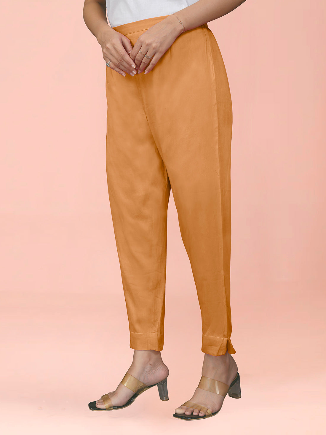 Orange Cotton Satin Bottom