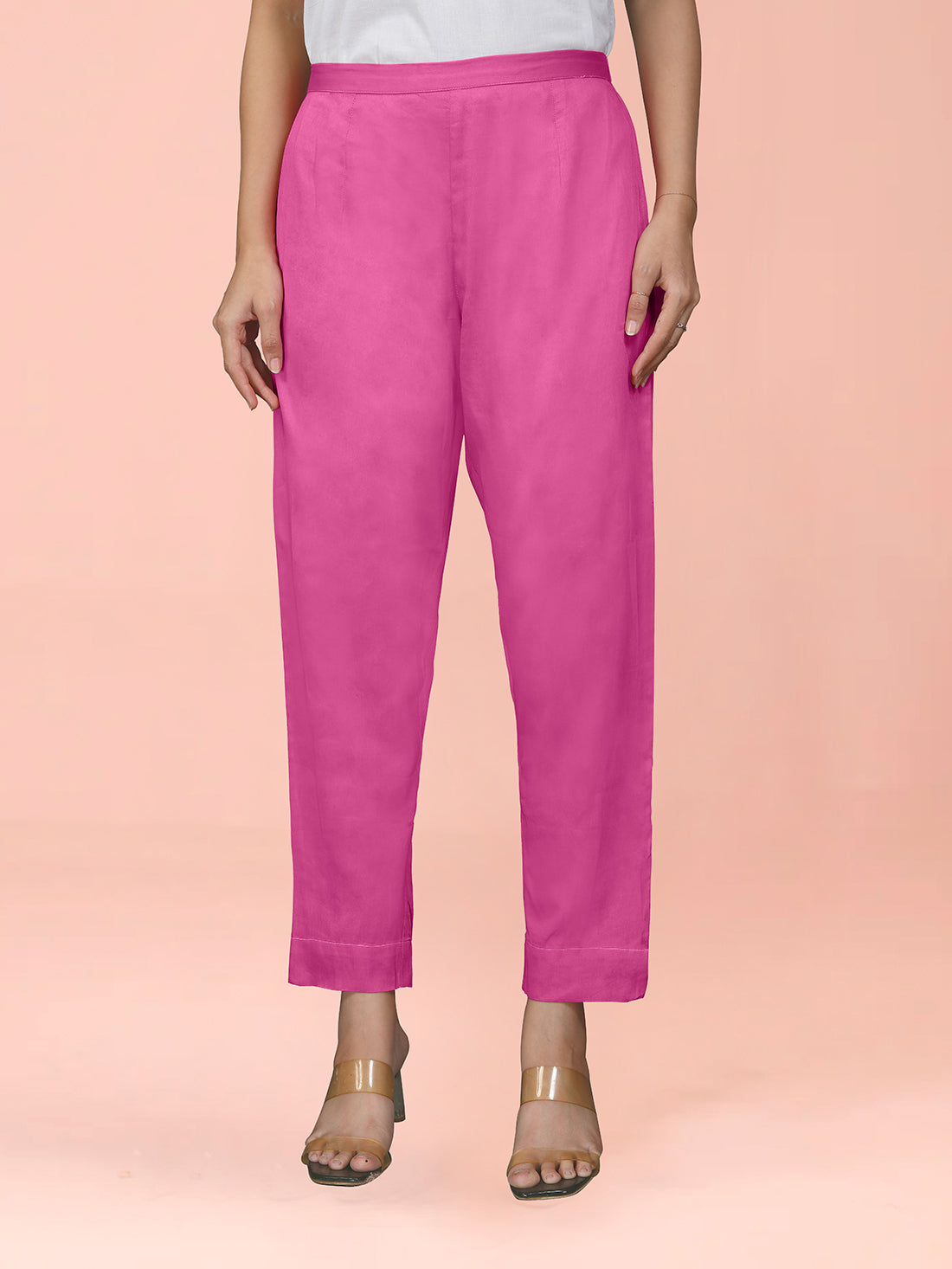 Pink Cotton Satin Bottom