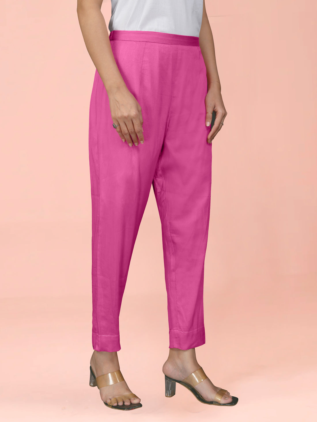 Pink Cotton Satin Bottom