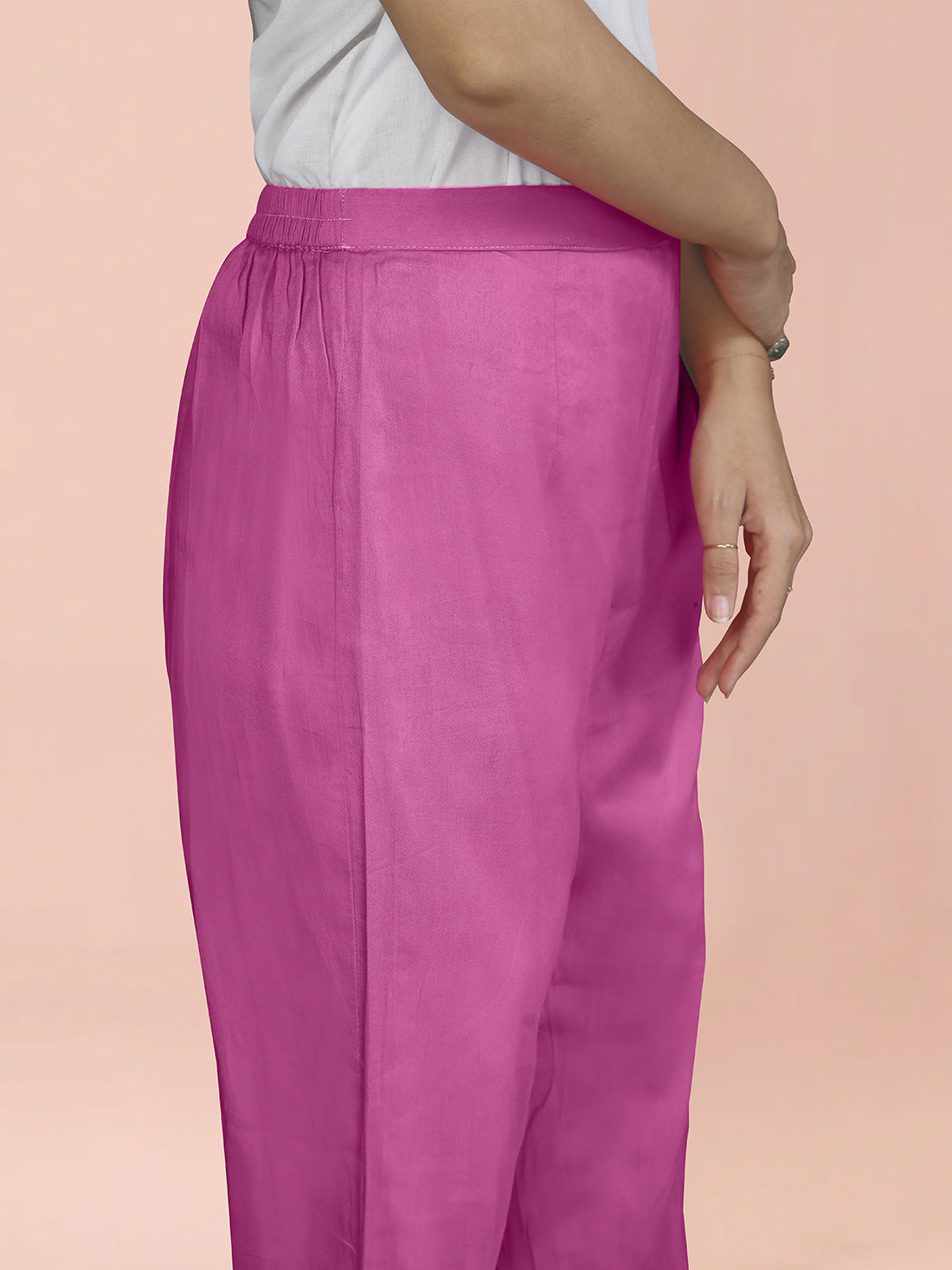 Pink Cotton Satin Bottom
