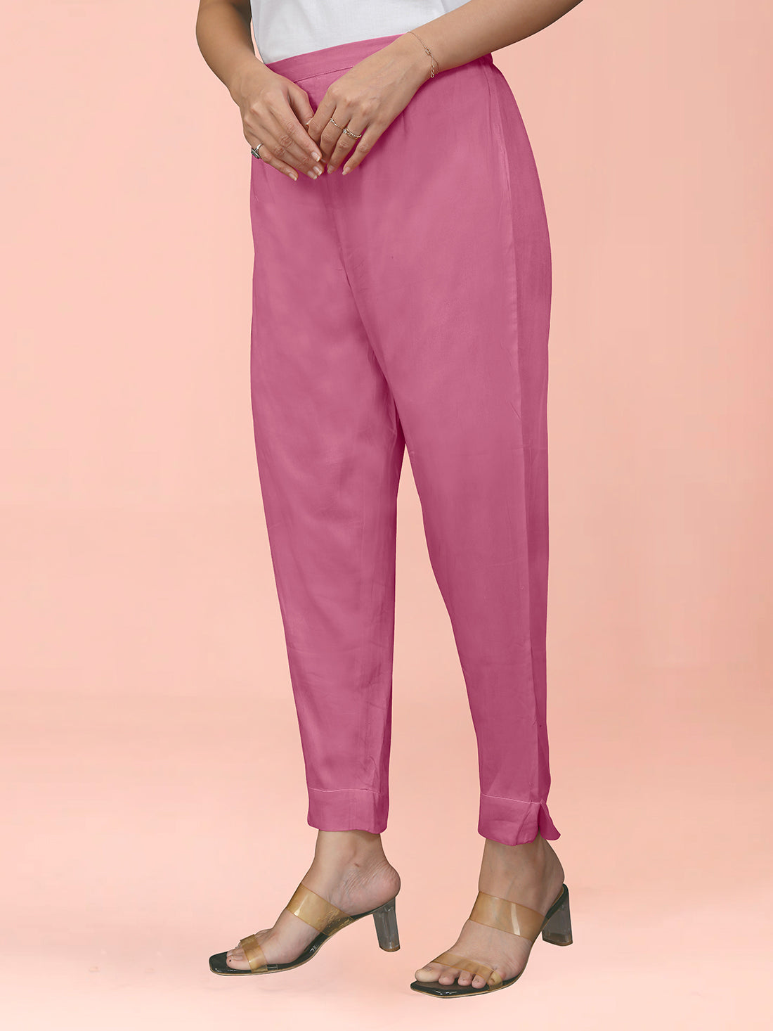 Light Pink Cotton Satin Bottom