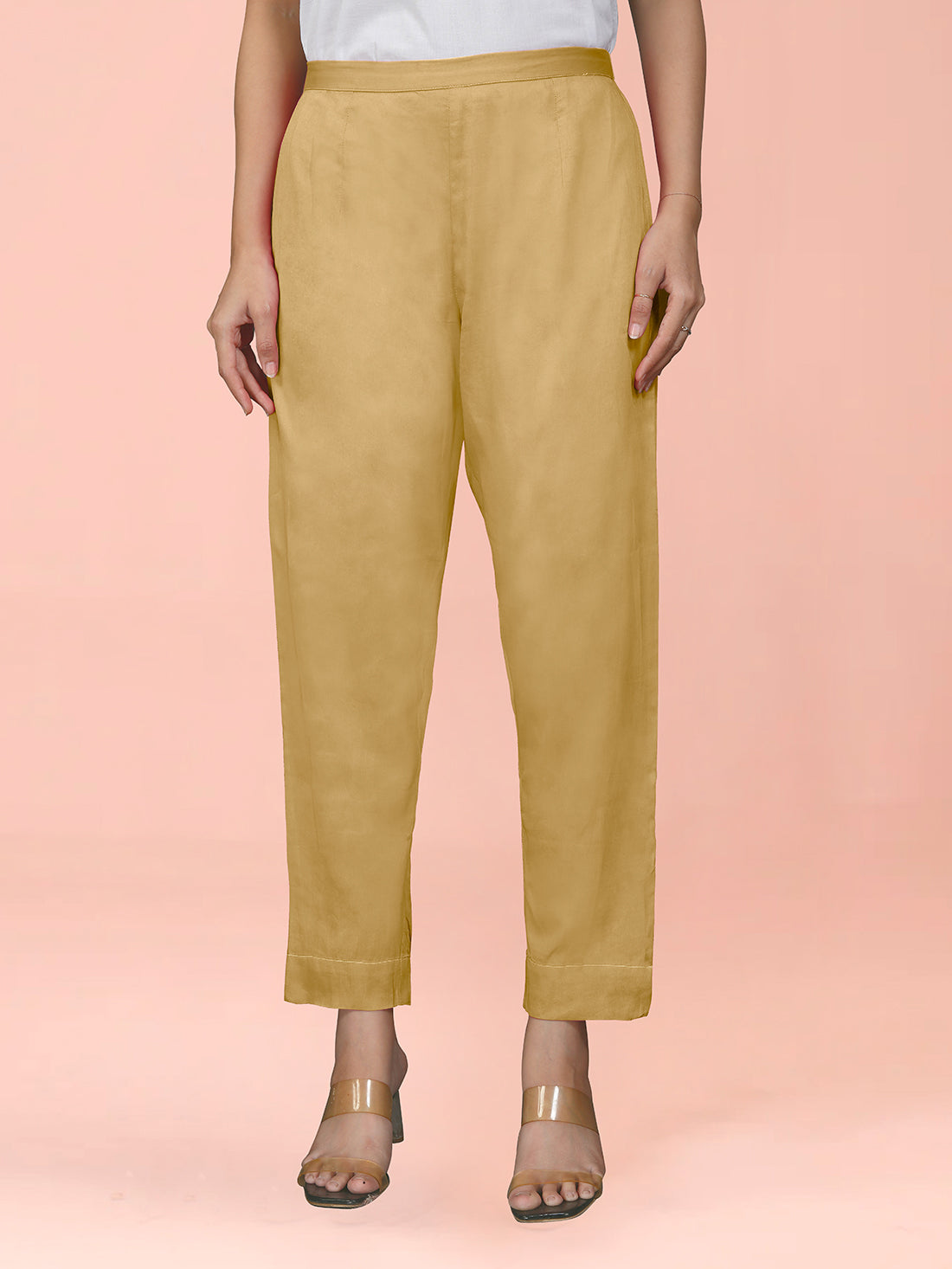 Mustard Cotton Satin Bottom
